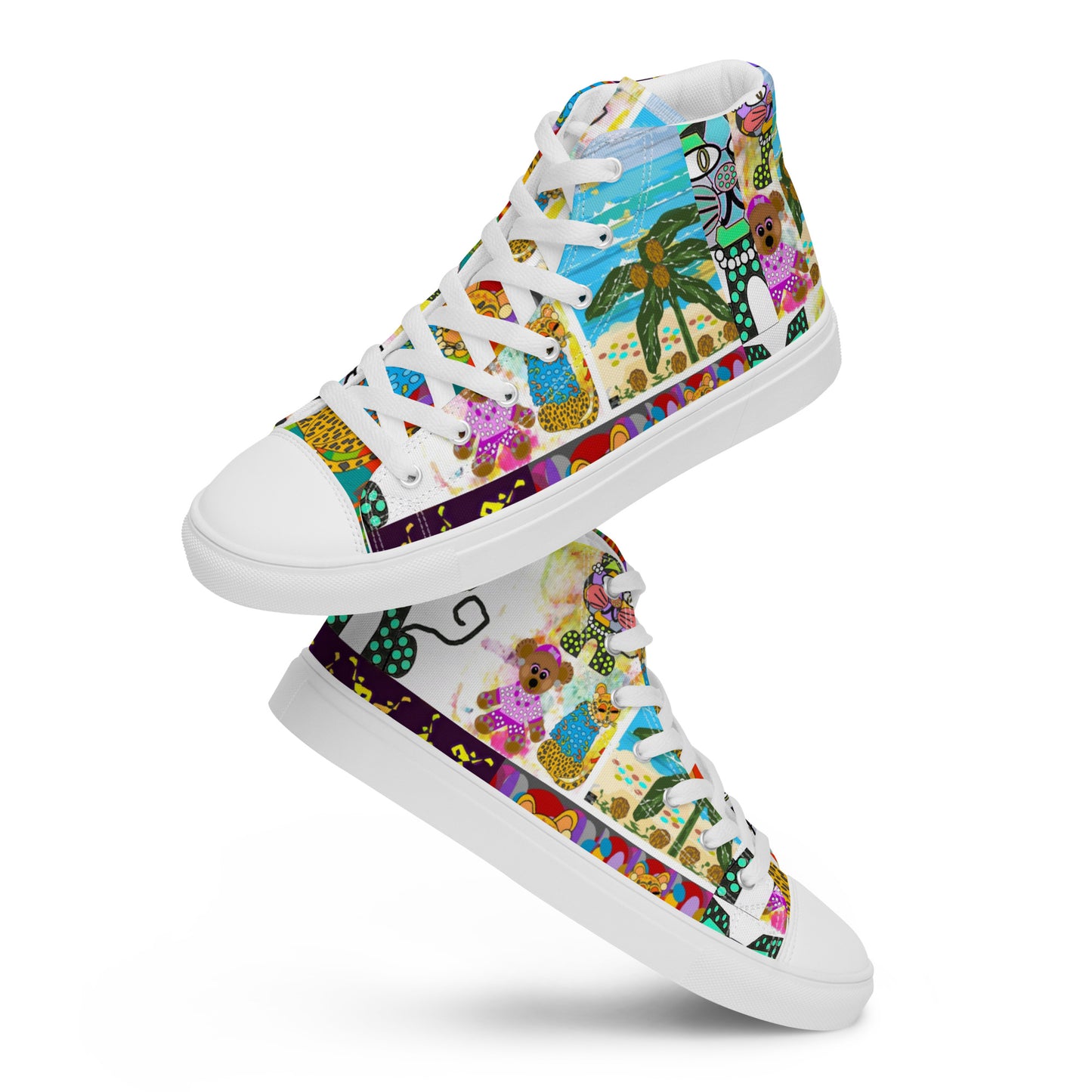 Women’s high top canvas shoes