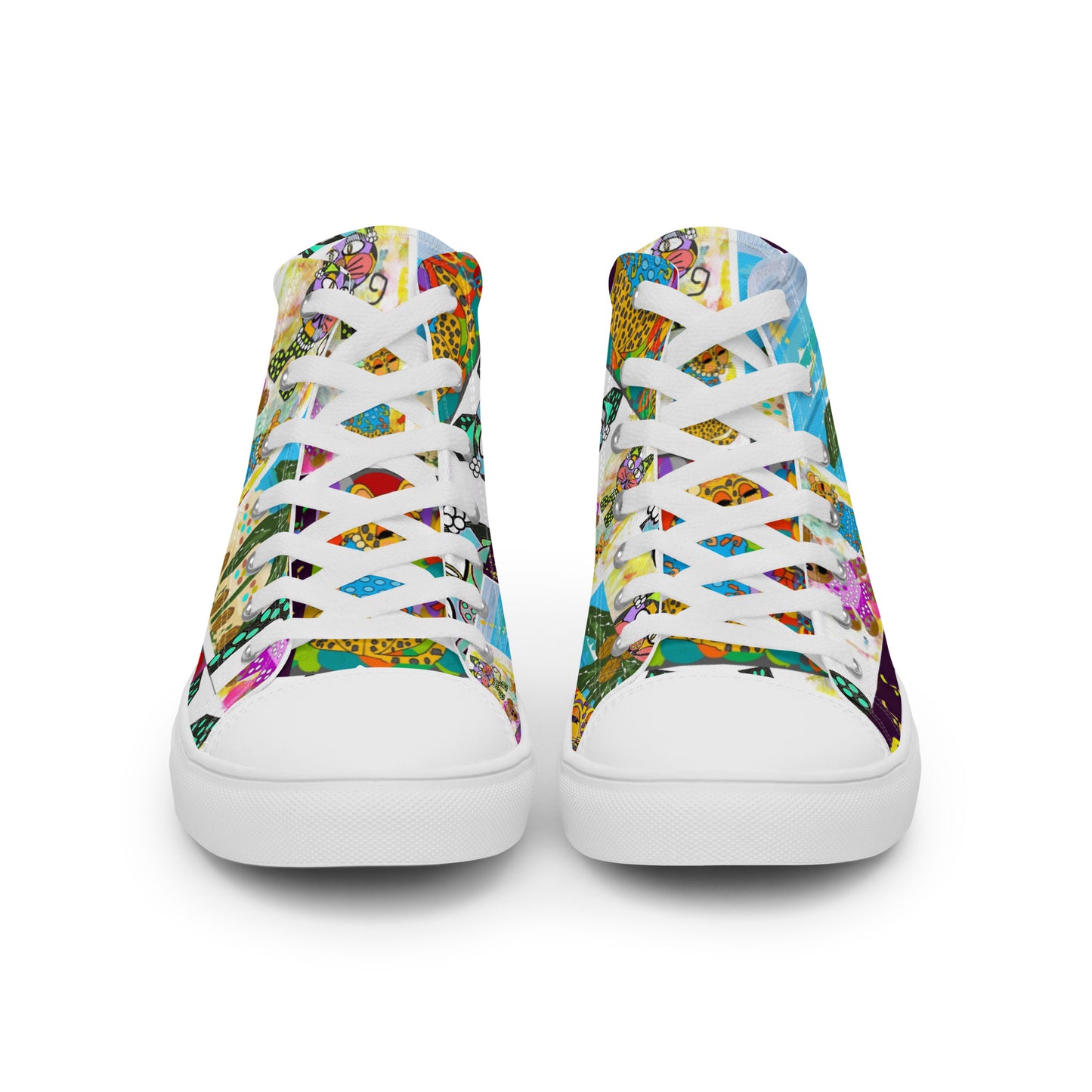 Women’s high top canvas shoes