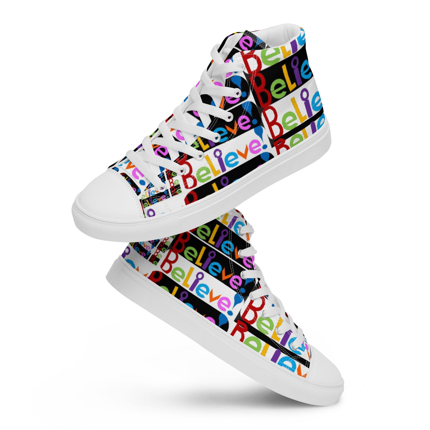 Women’s high top canvas shoes