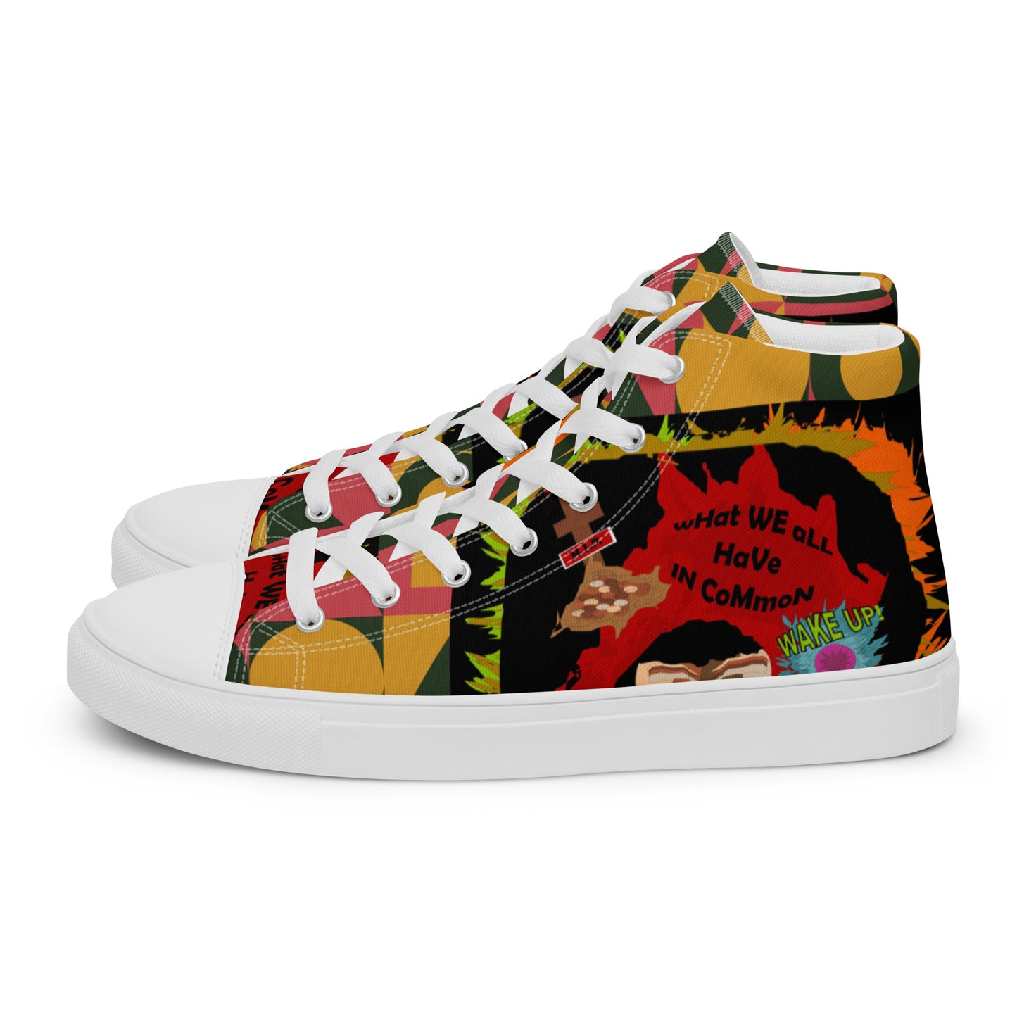 Women’s high top canvas shoes