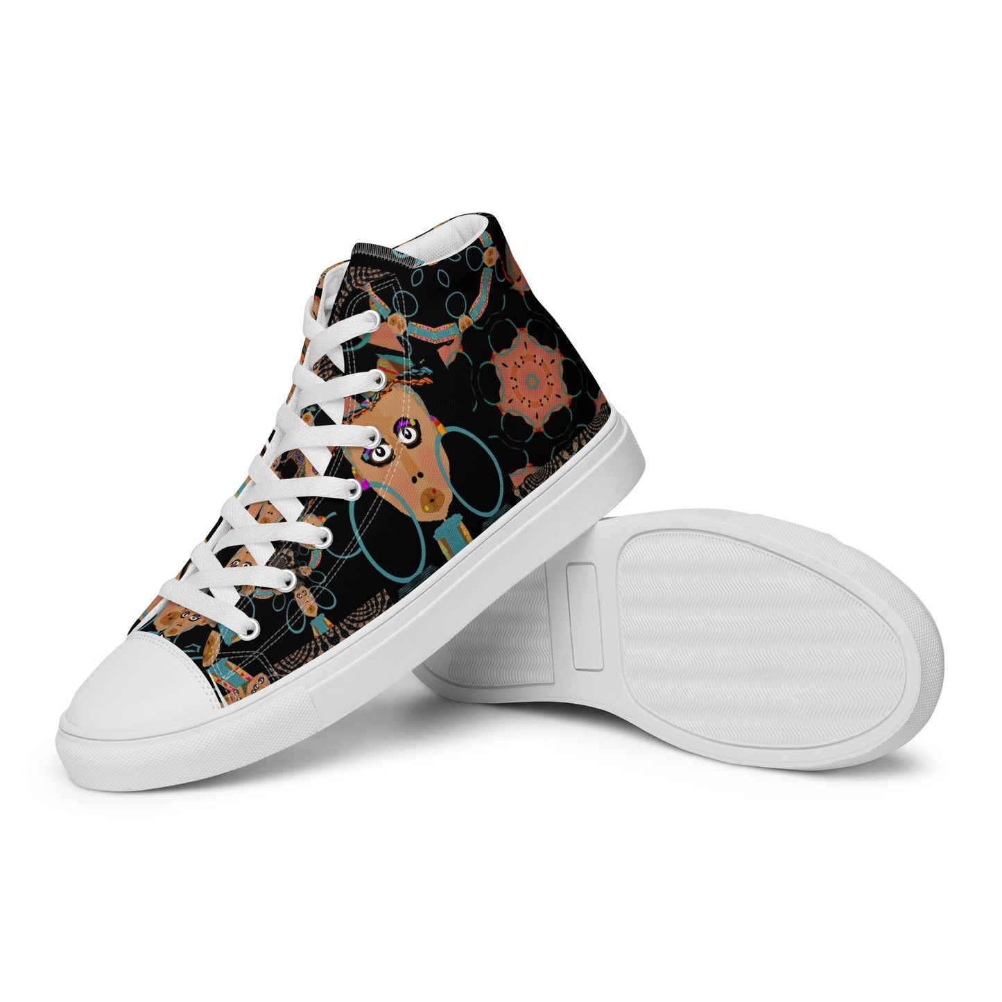 Women’s high top canvas shoes