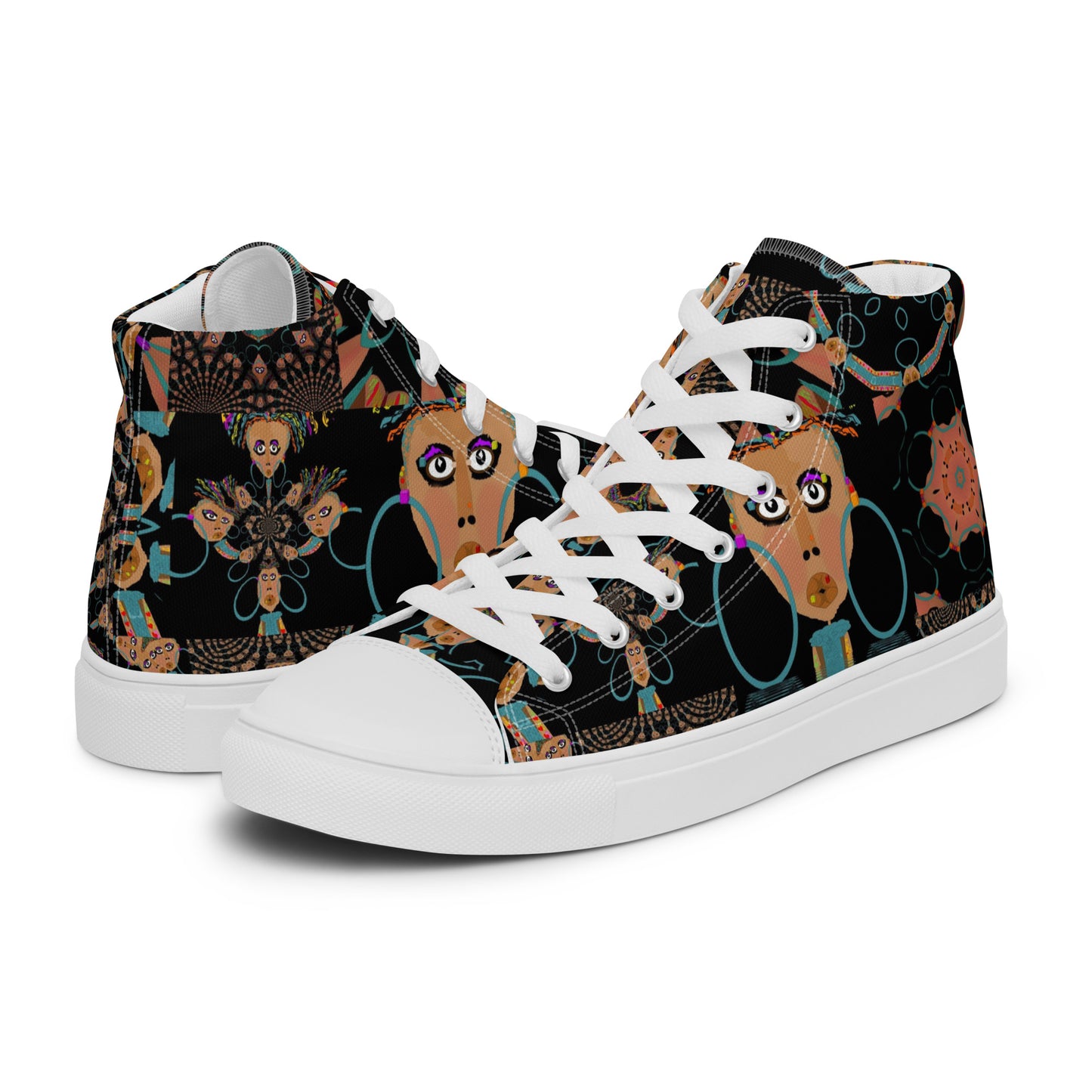 Women’s high top canvas shoes