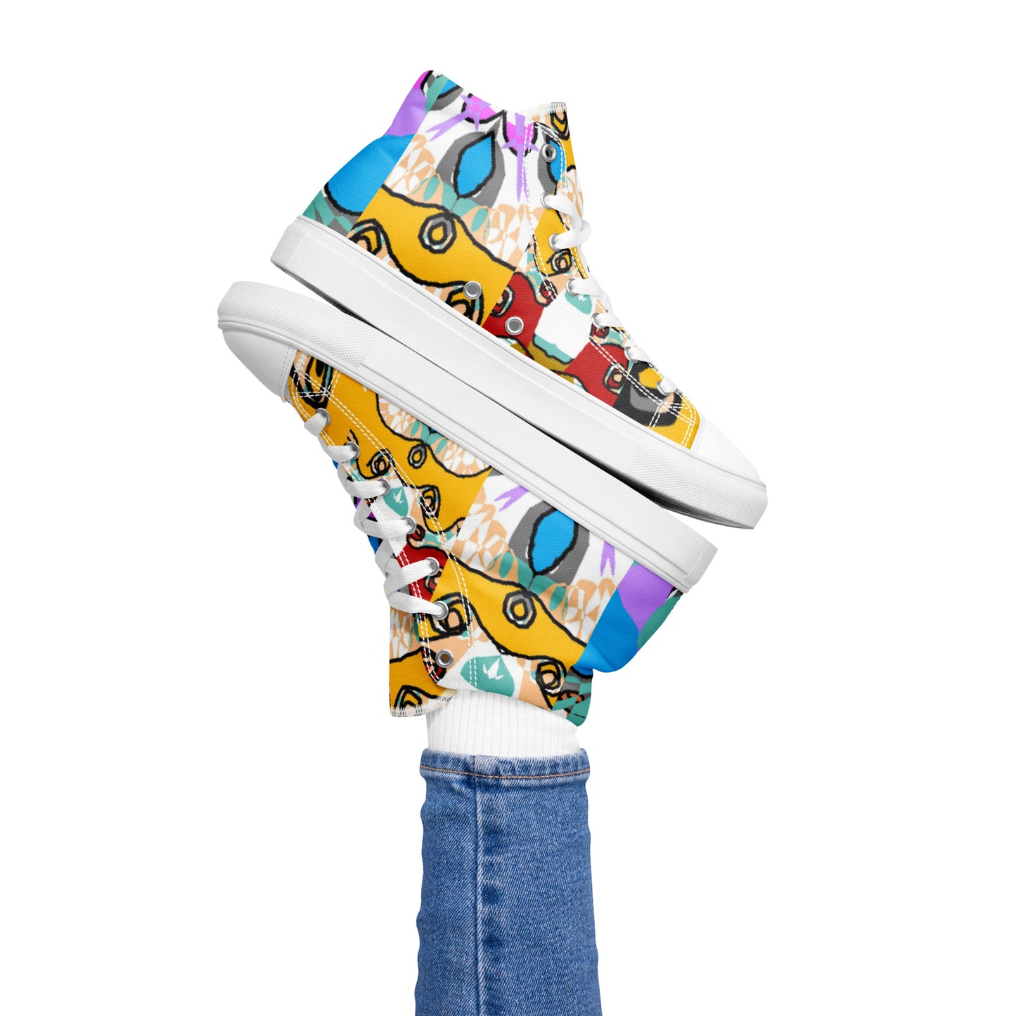 Women’s high top canvas shoes