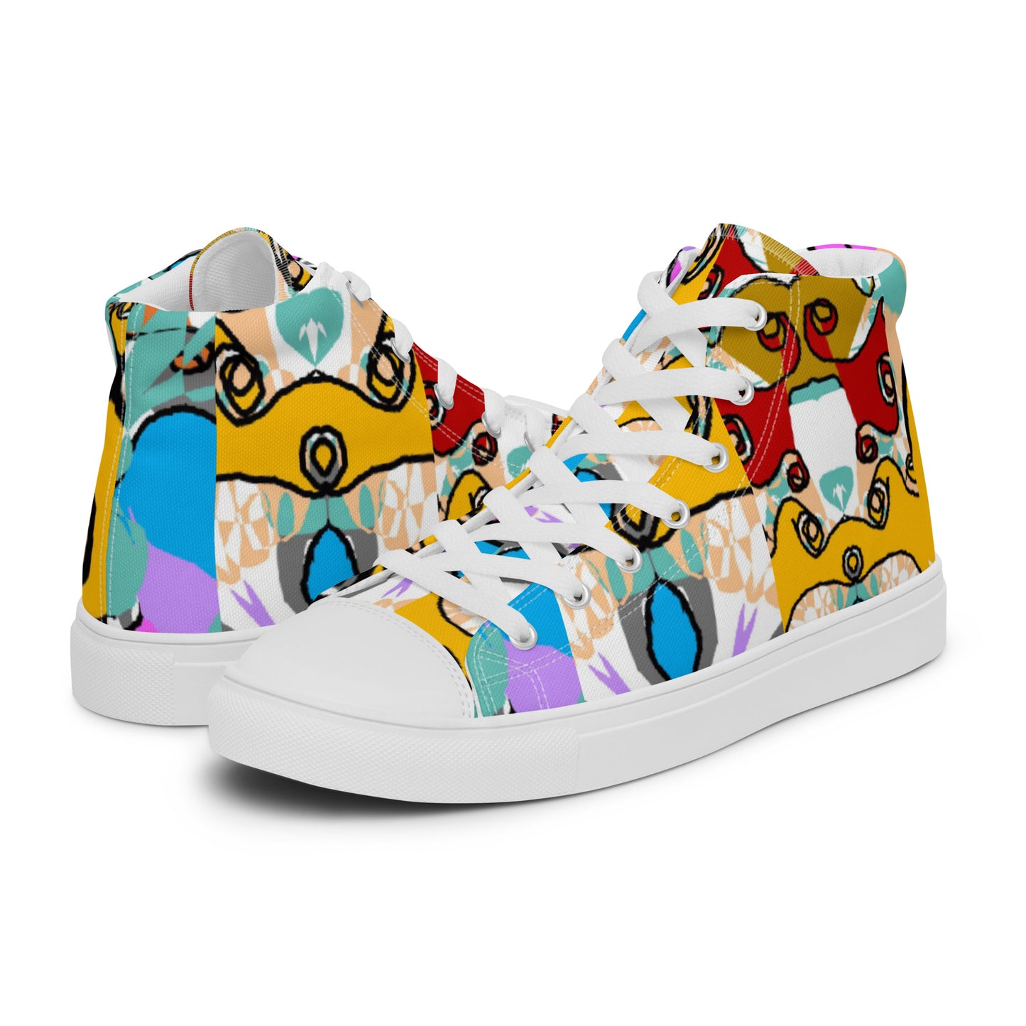 Women’s high top canvas shoes