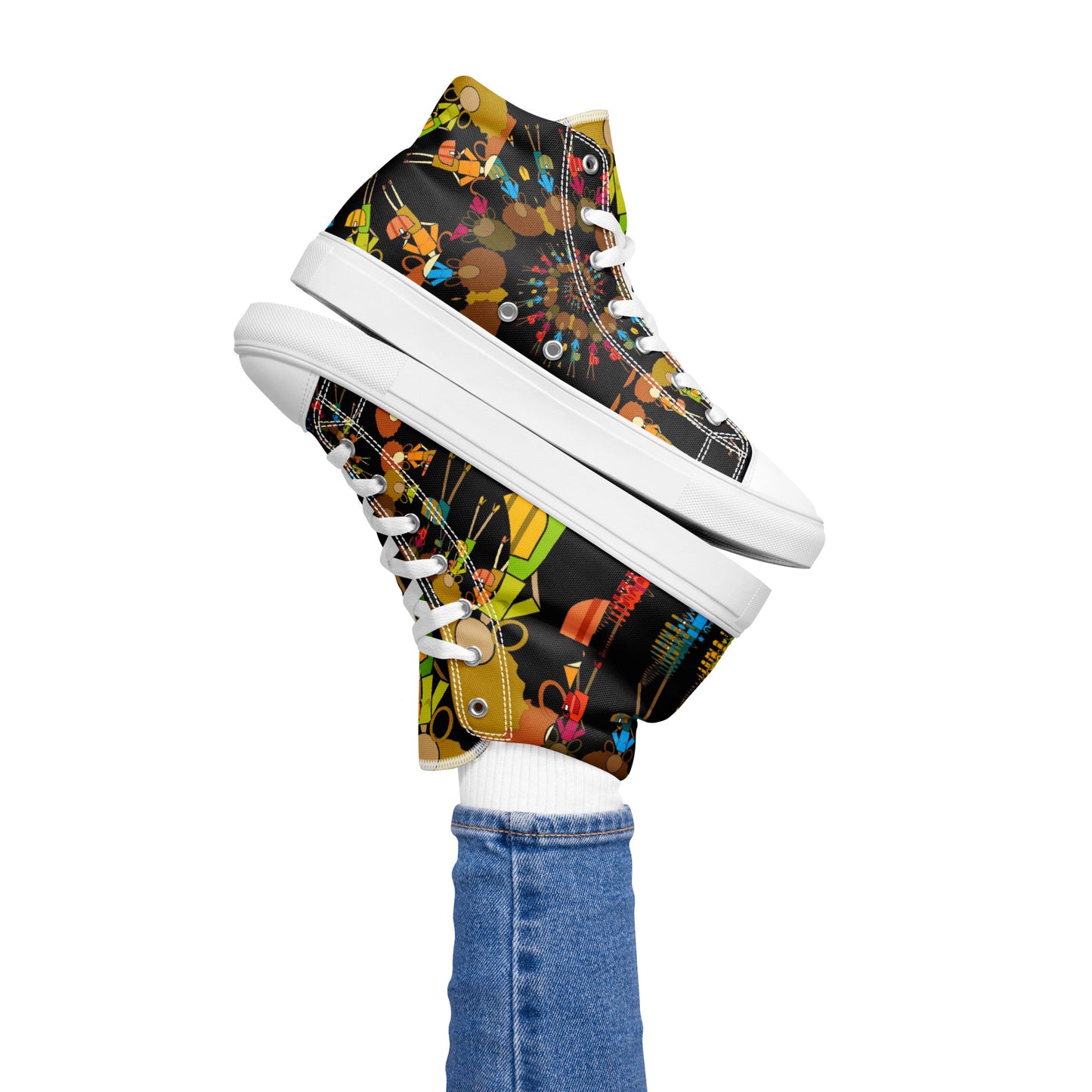 Women’s high top canvas shoes