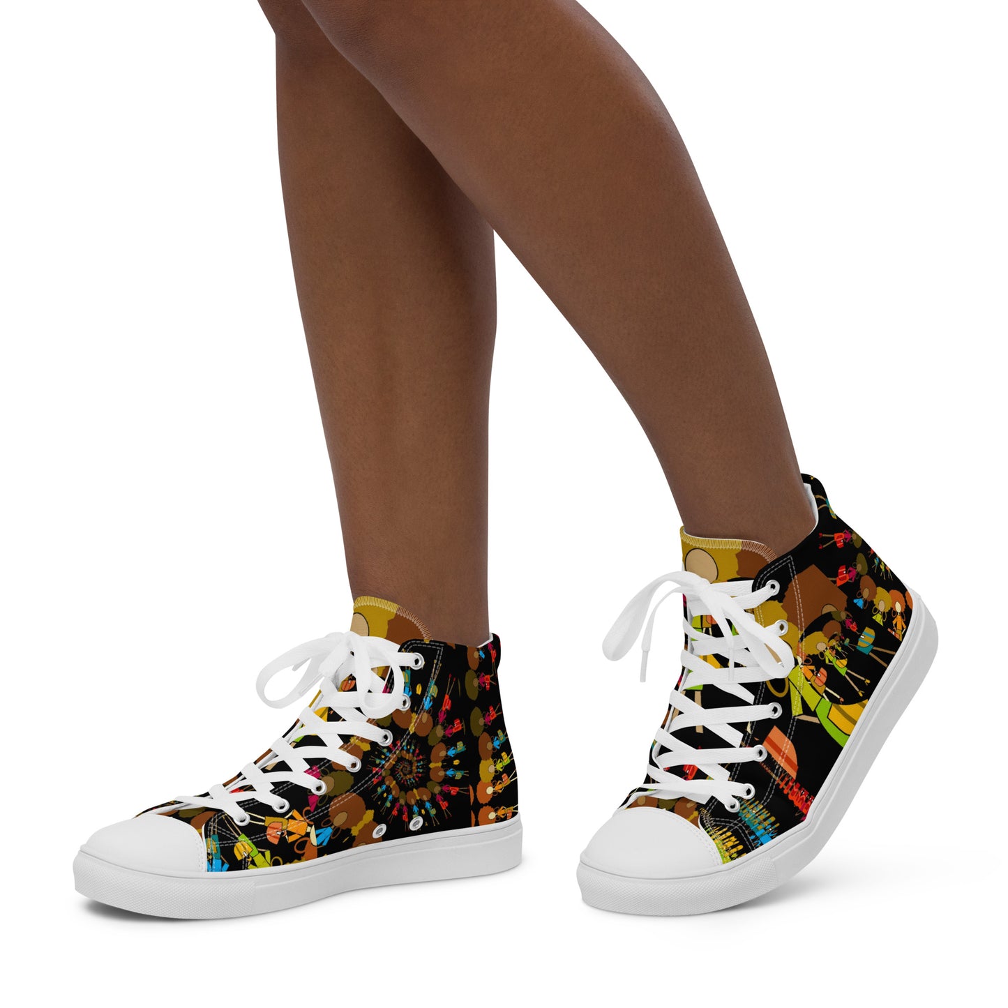 Women’s high top canvas shoes