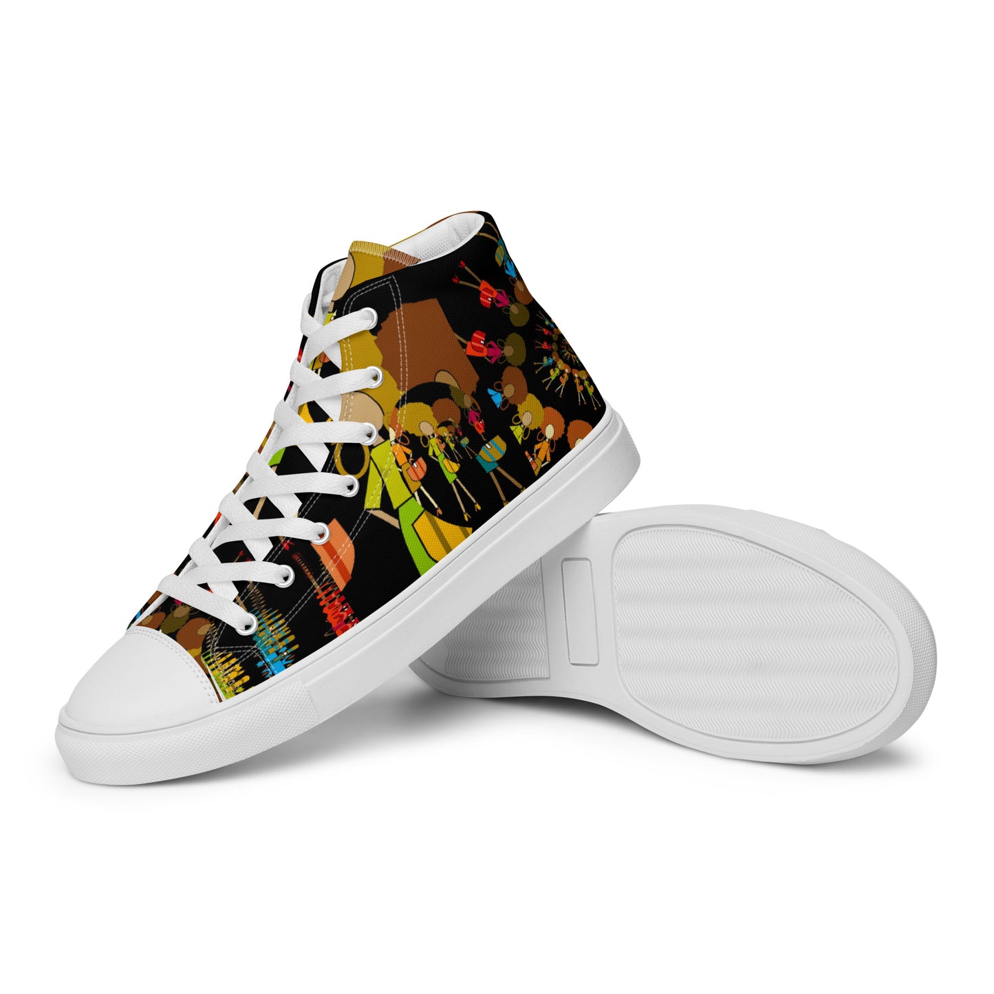 Women’s high top canvas shoes