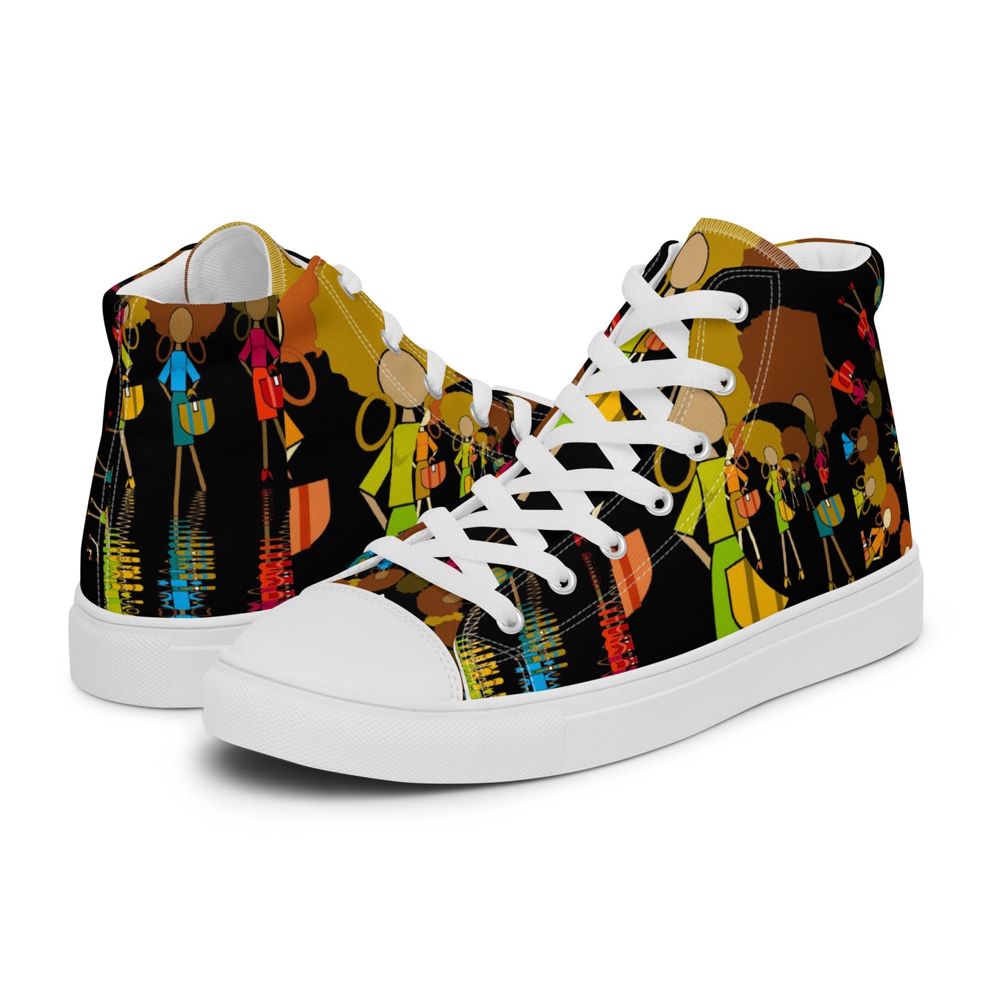 Women’s high top canvas shoes