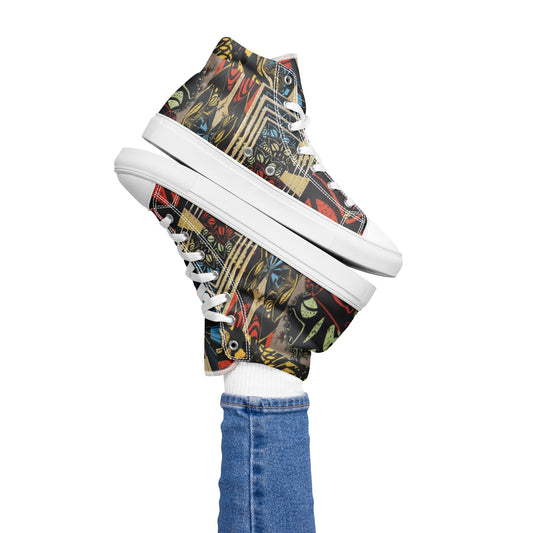 Women’s high top canvas shoes