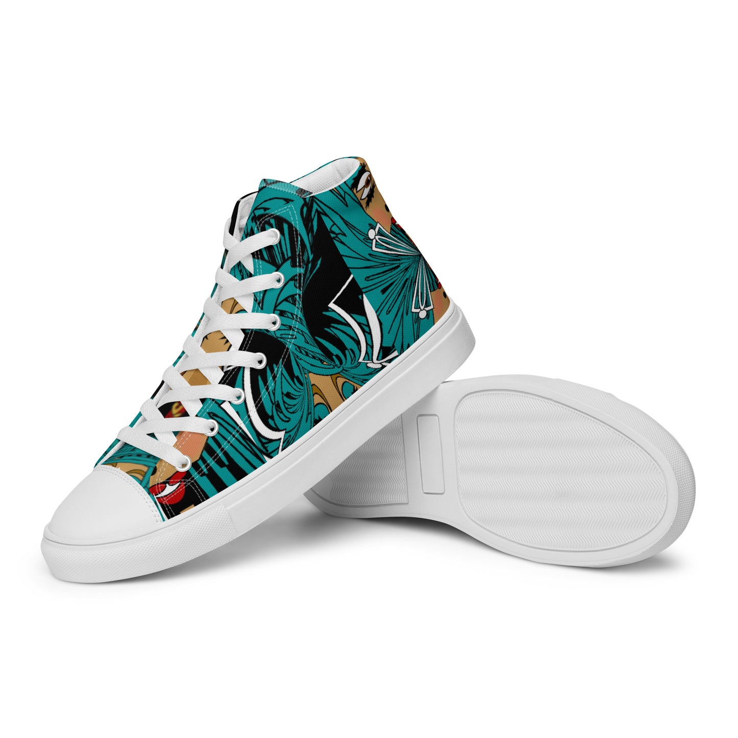 Women’s high top canvas shoes