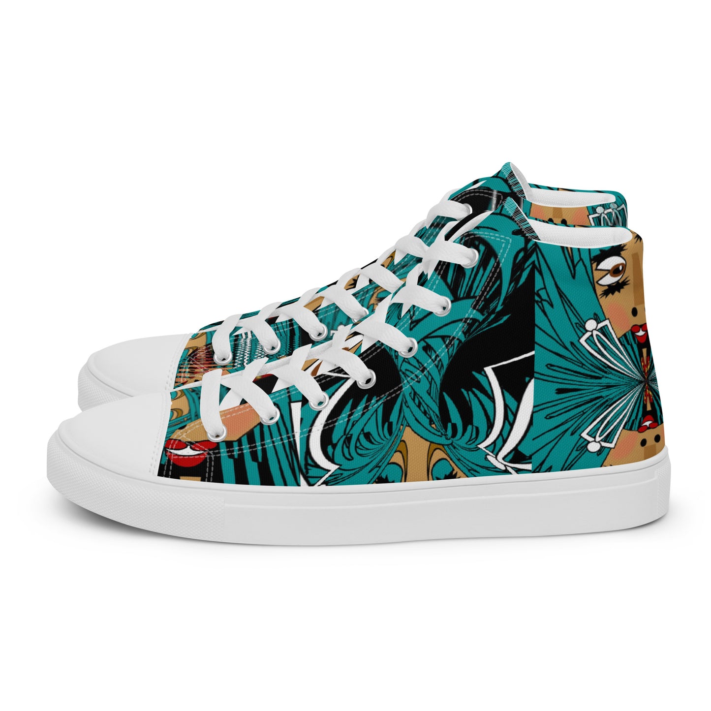 Women’s high top canvas shoes