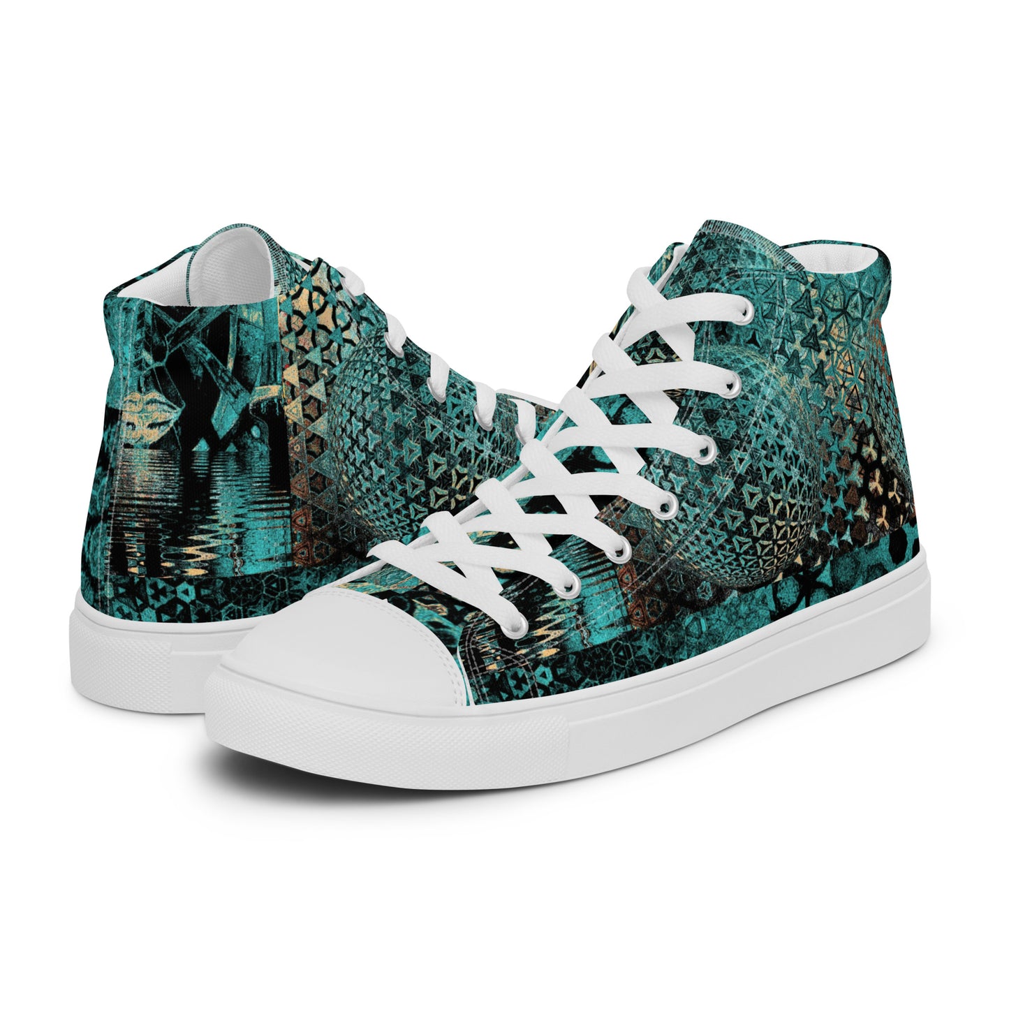 Women’s high top canvas shoes