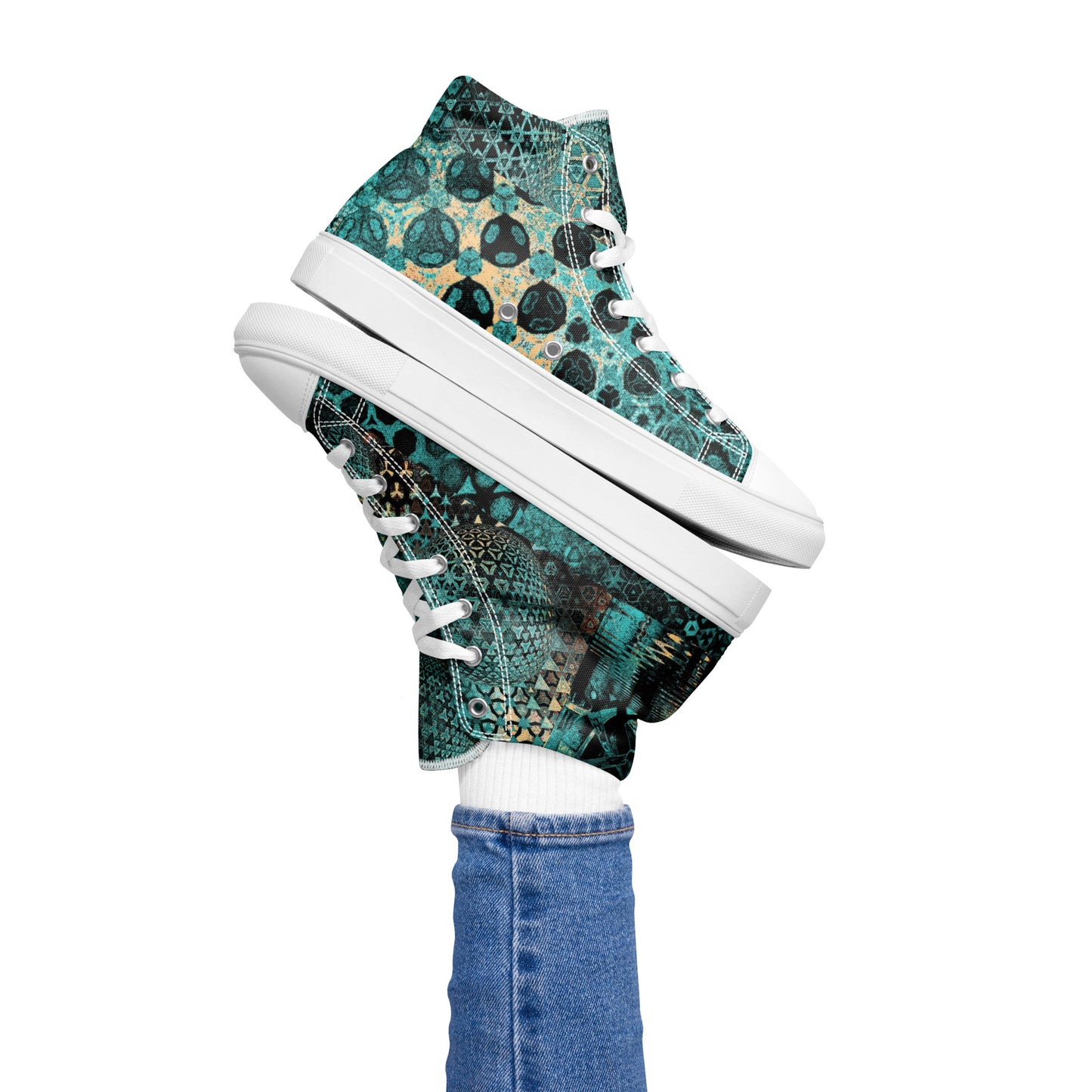 Women’s high top canvas shoes