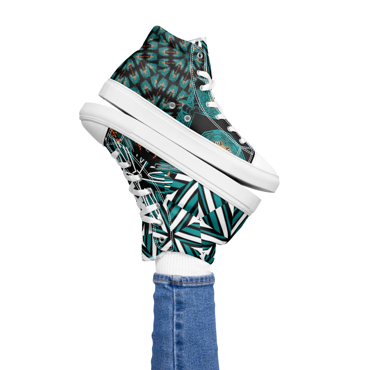 Women’s high top canvas shoes