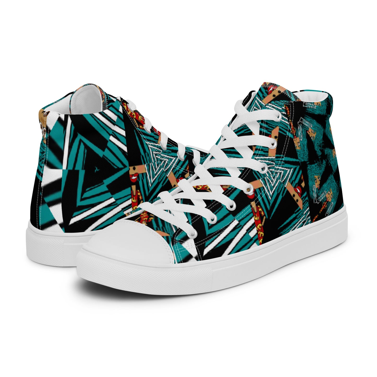 Women’s high top canvas shoes