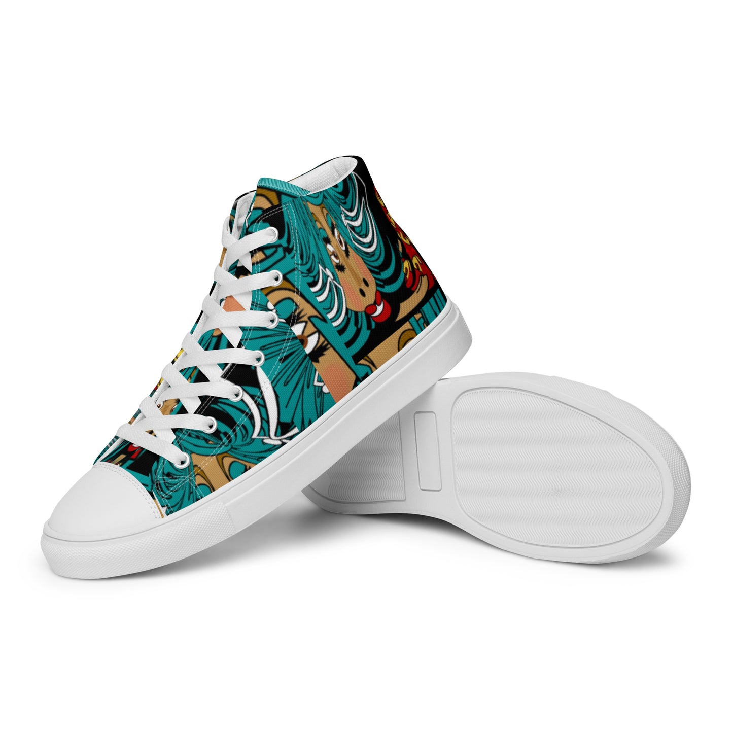 Women’s high top canvas shoes