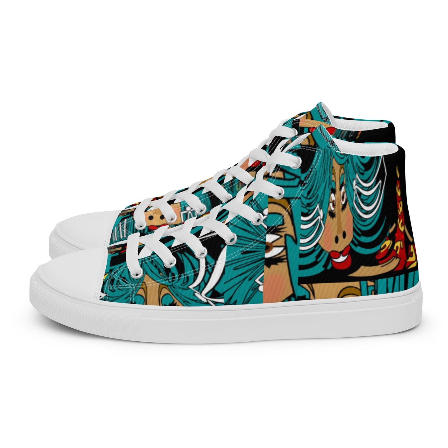 Women’s high top canvas shoes