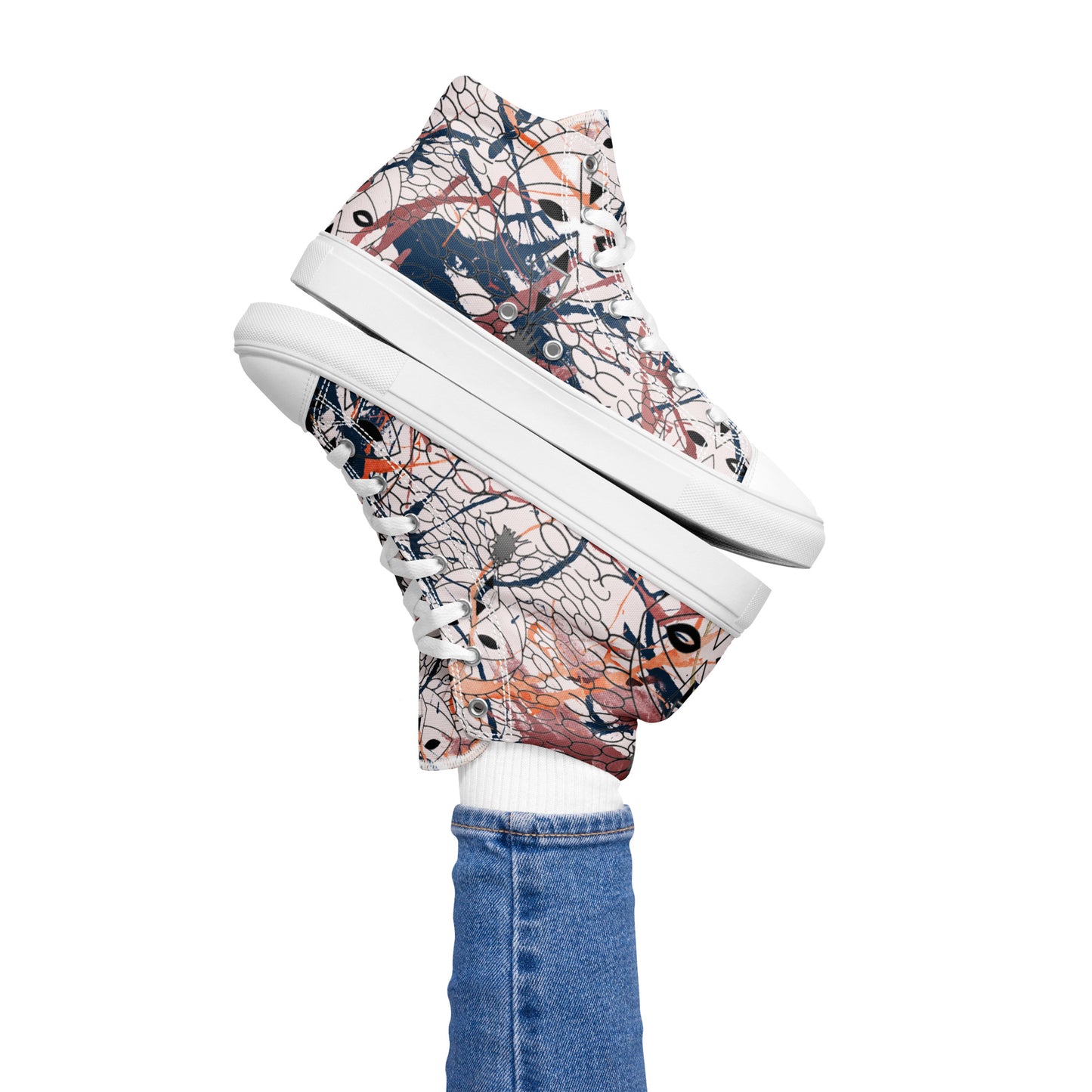 Women’s high top canvas shoes