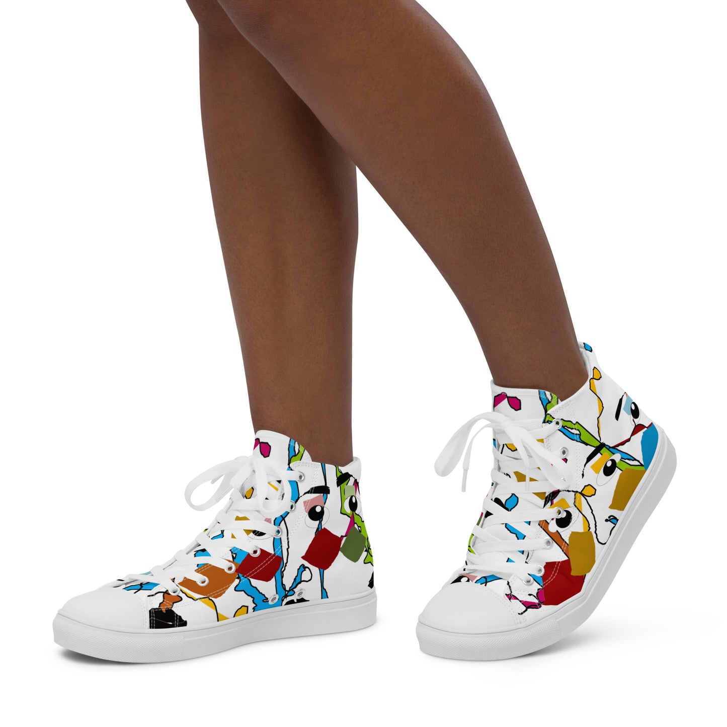 Women’s high top canvas shoes