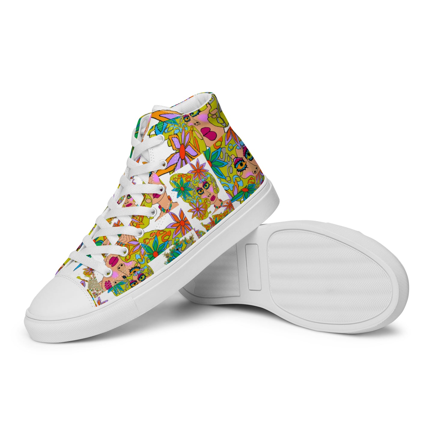 Women’s high top canvas shoes