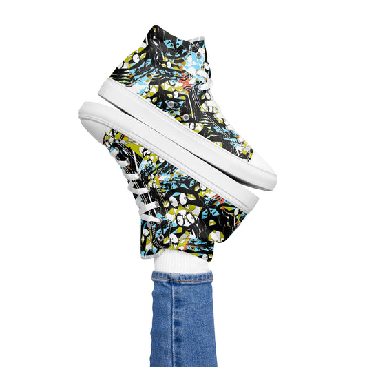 Women’s high top canvas shoes