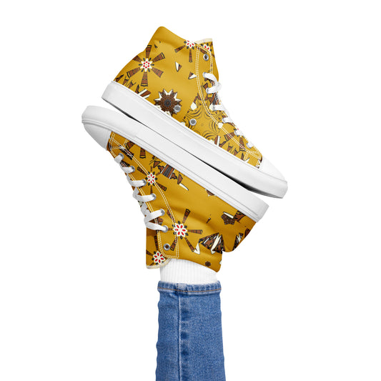 Women’s high top canvas shoes