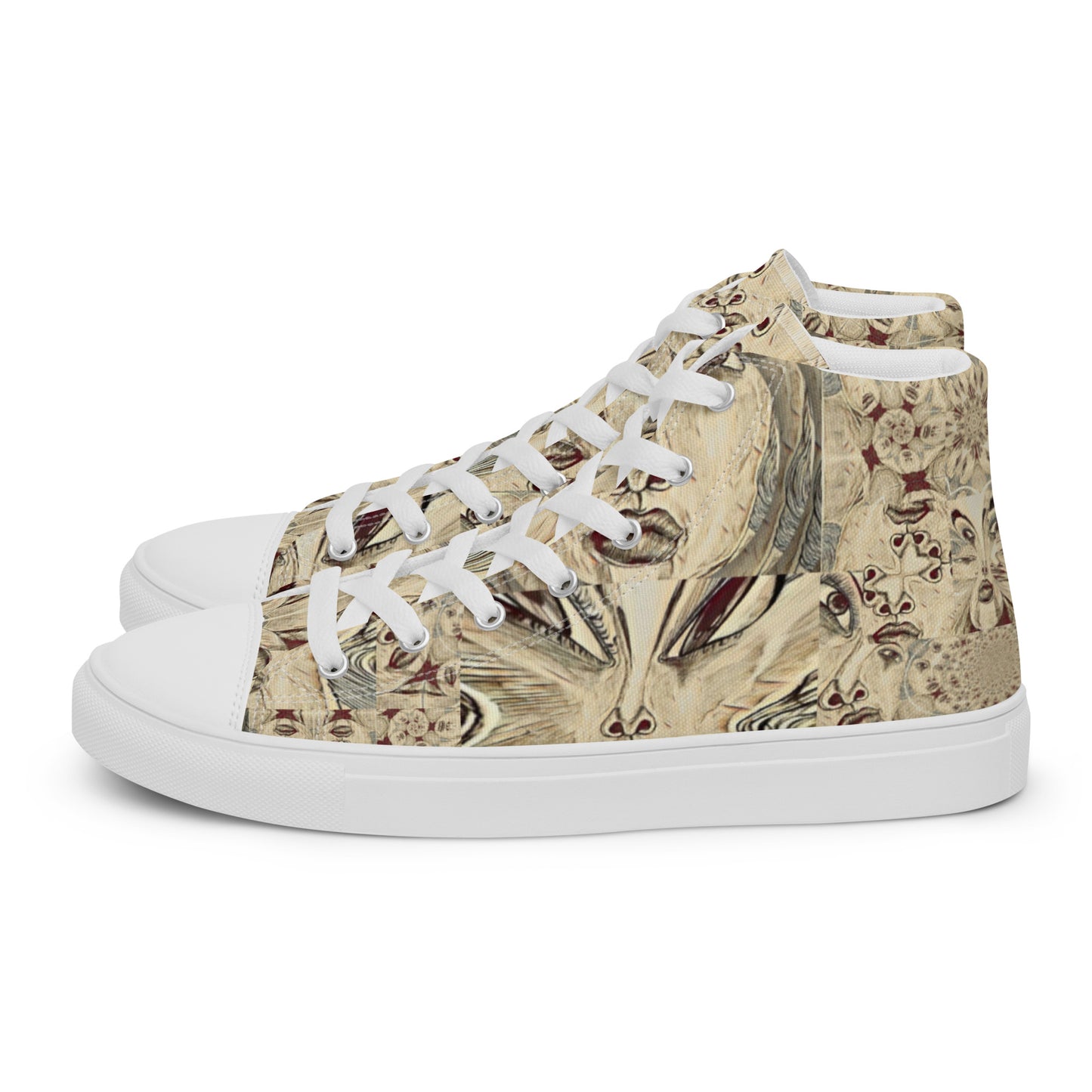 Women’s high top canvas shoes