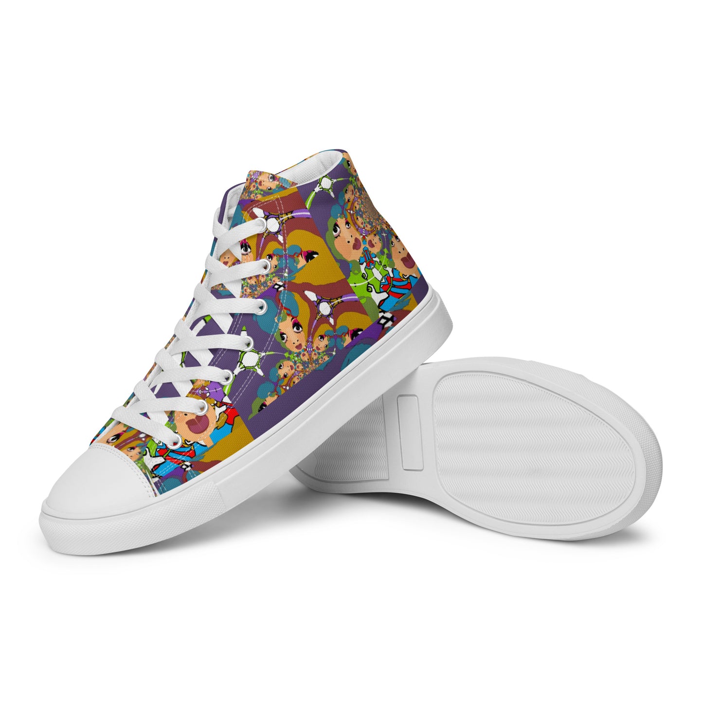 Women’s high top canvas shoes