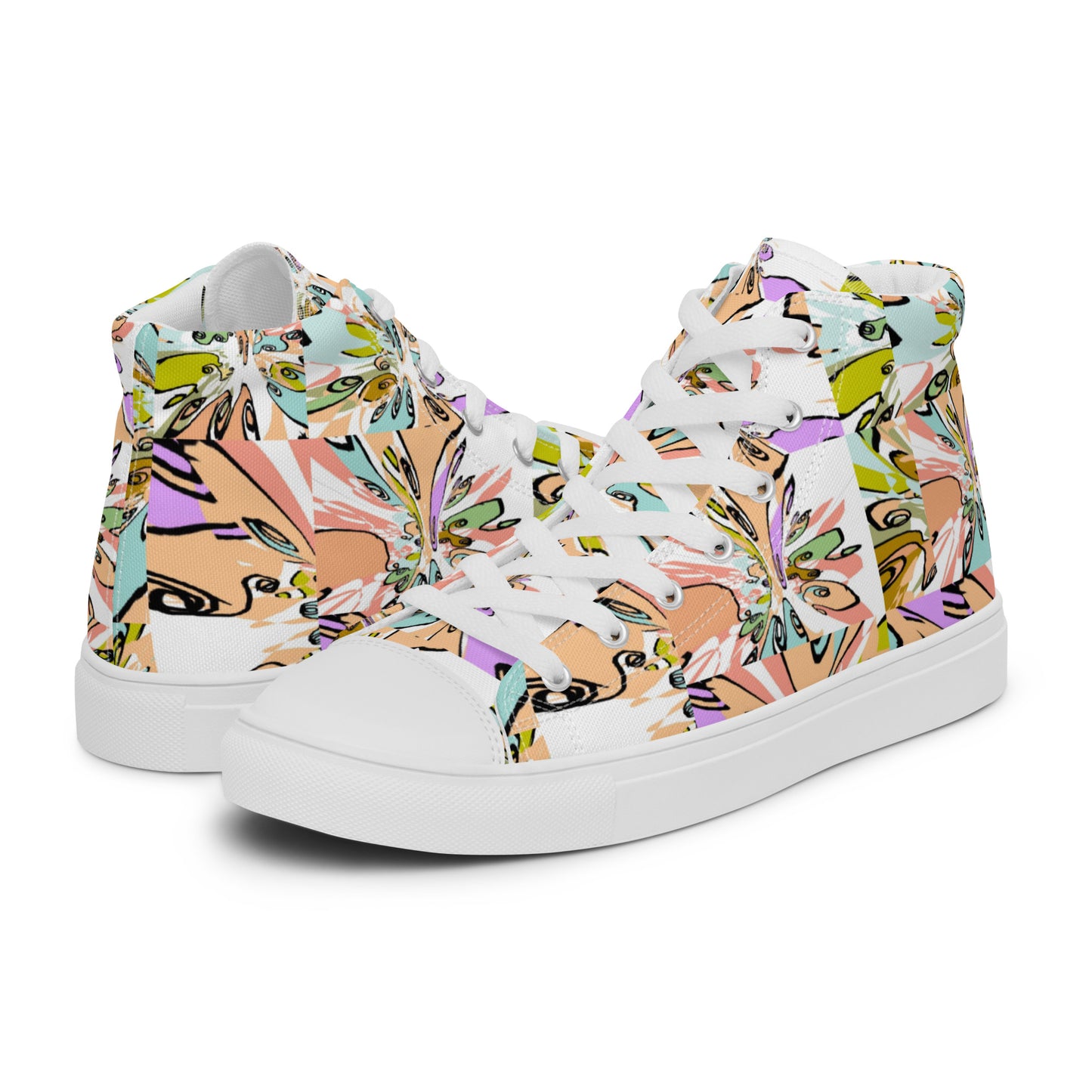 Women’s high top canvas shoes