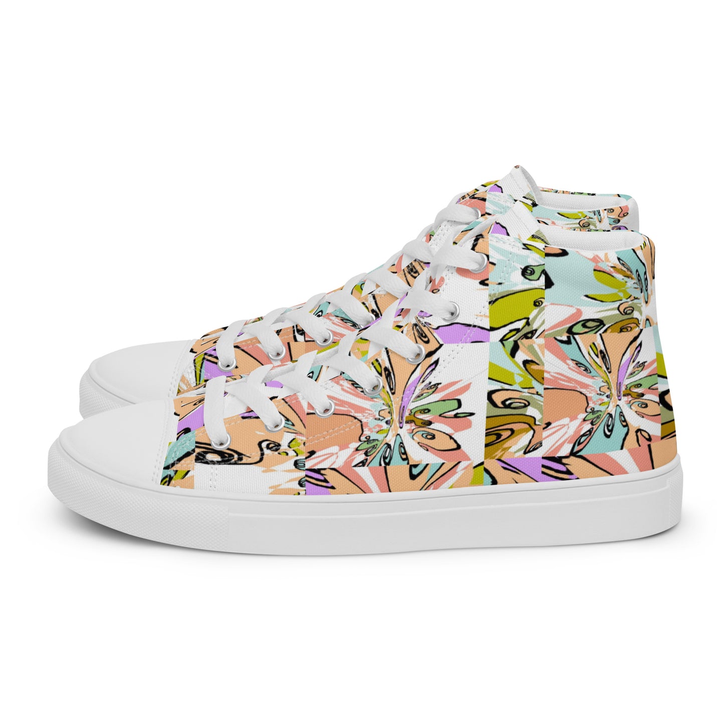 Women’s high top canvas shoes