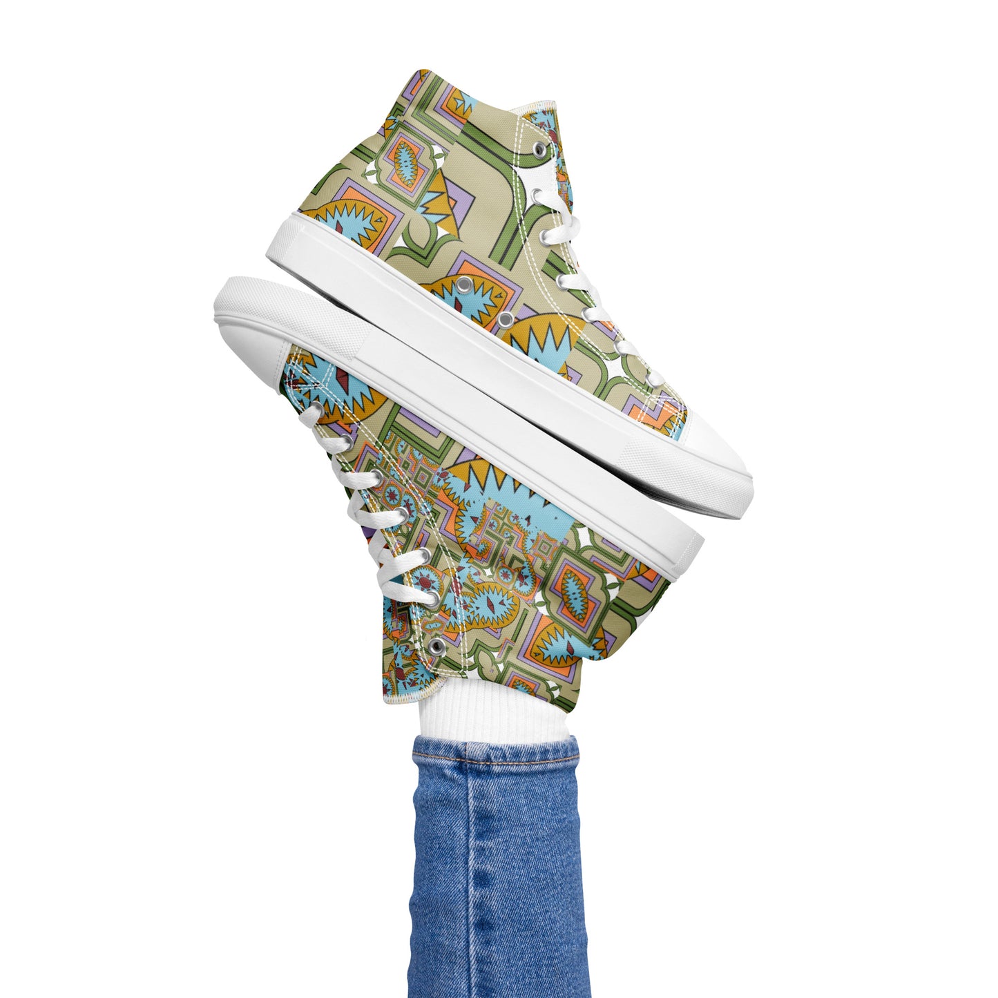 Women’s high top canvas shoes