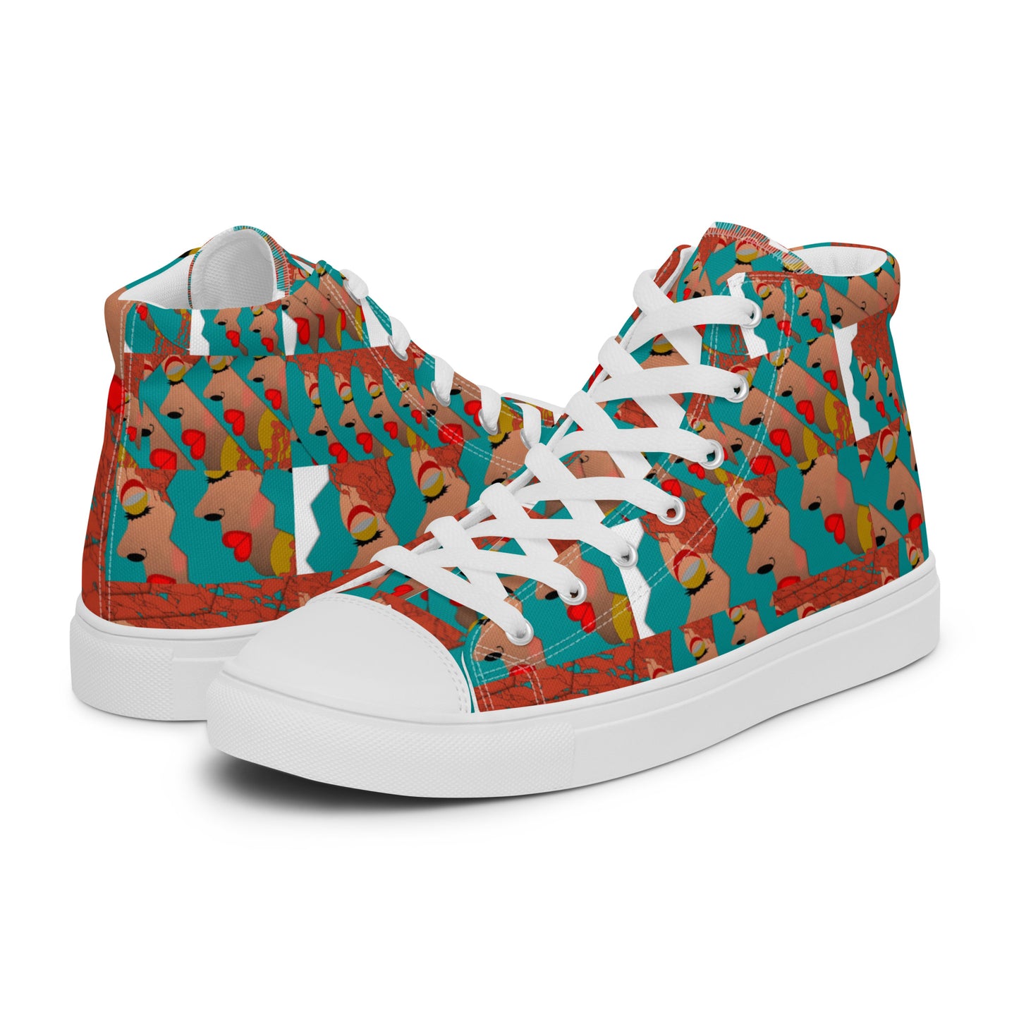 Women’s high top canvas shoes