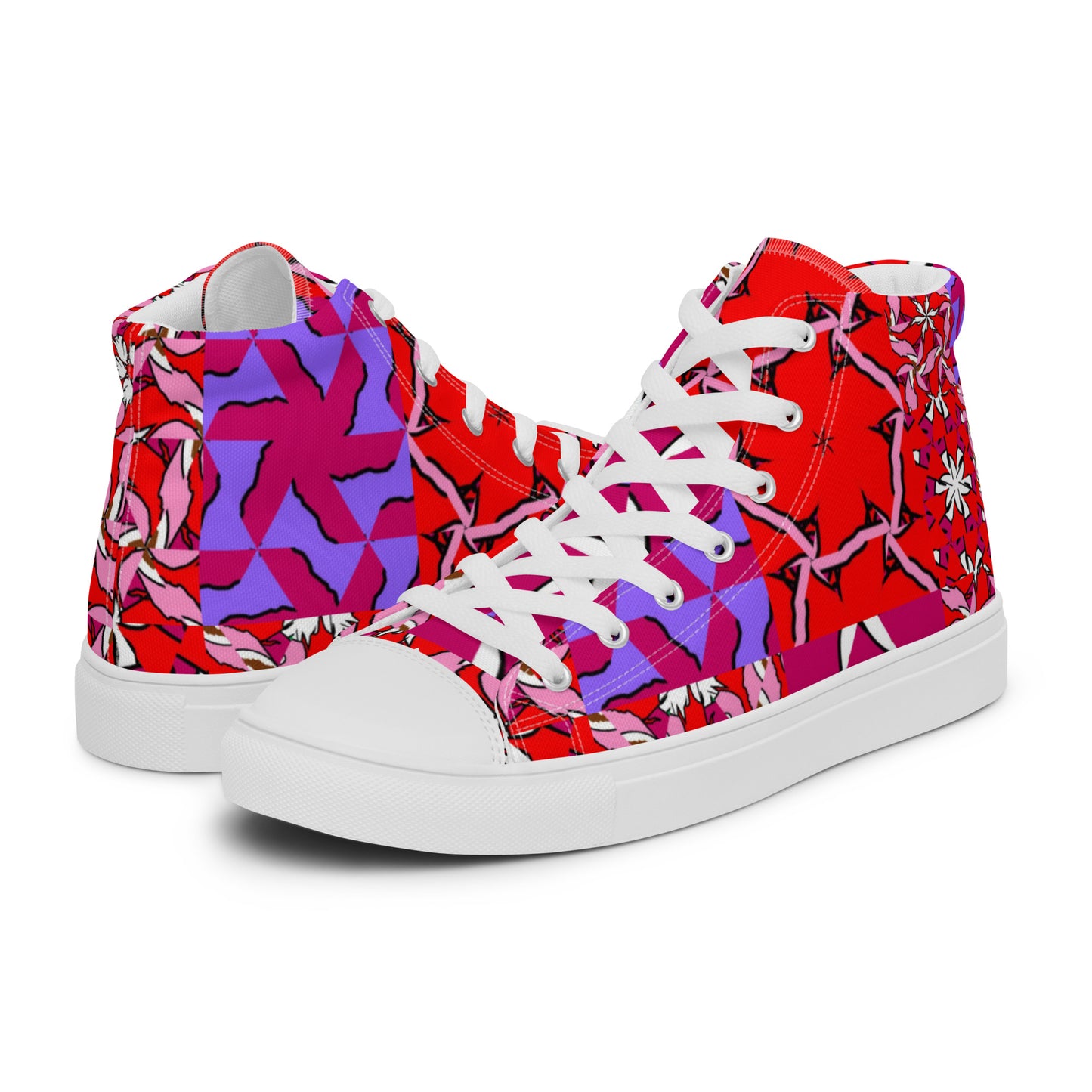 Women’s high top canvas shoes