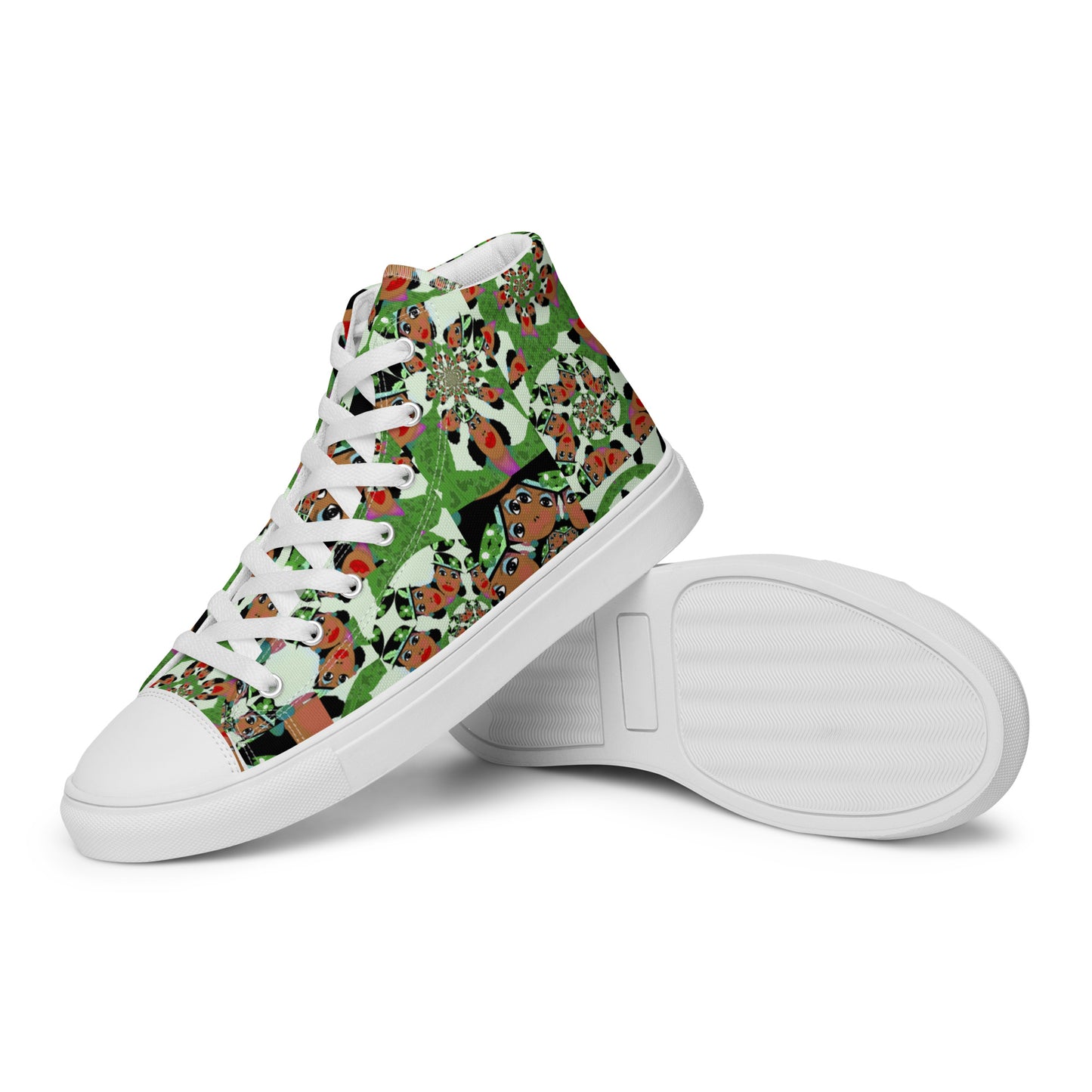 Women’s high top canvas shoes