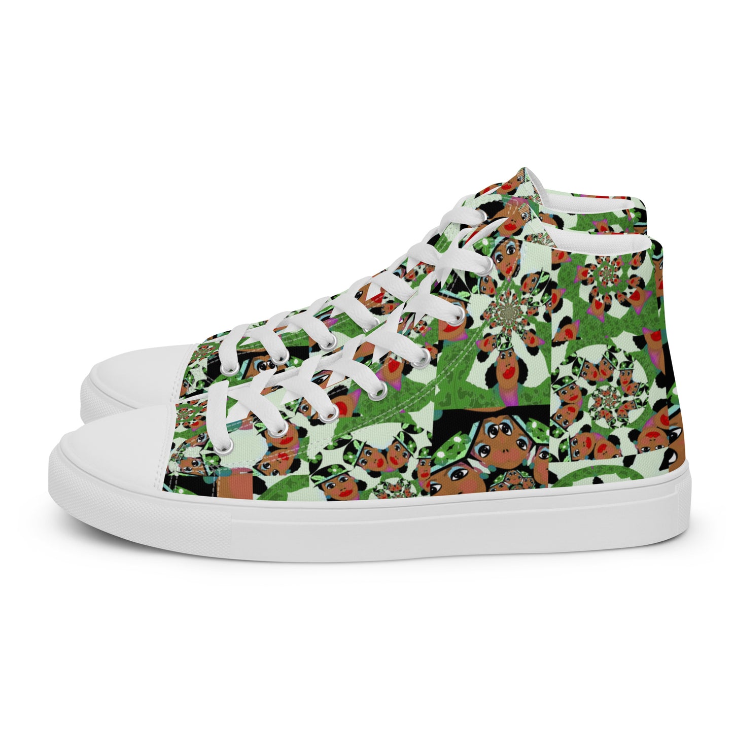 Women’s high top canvas shoes