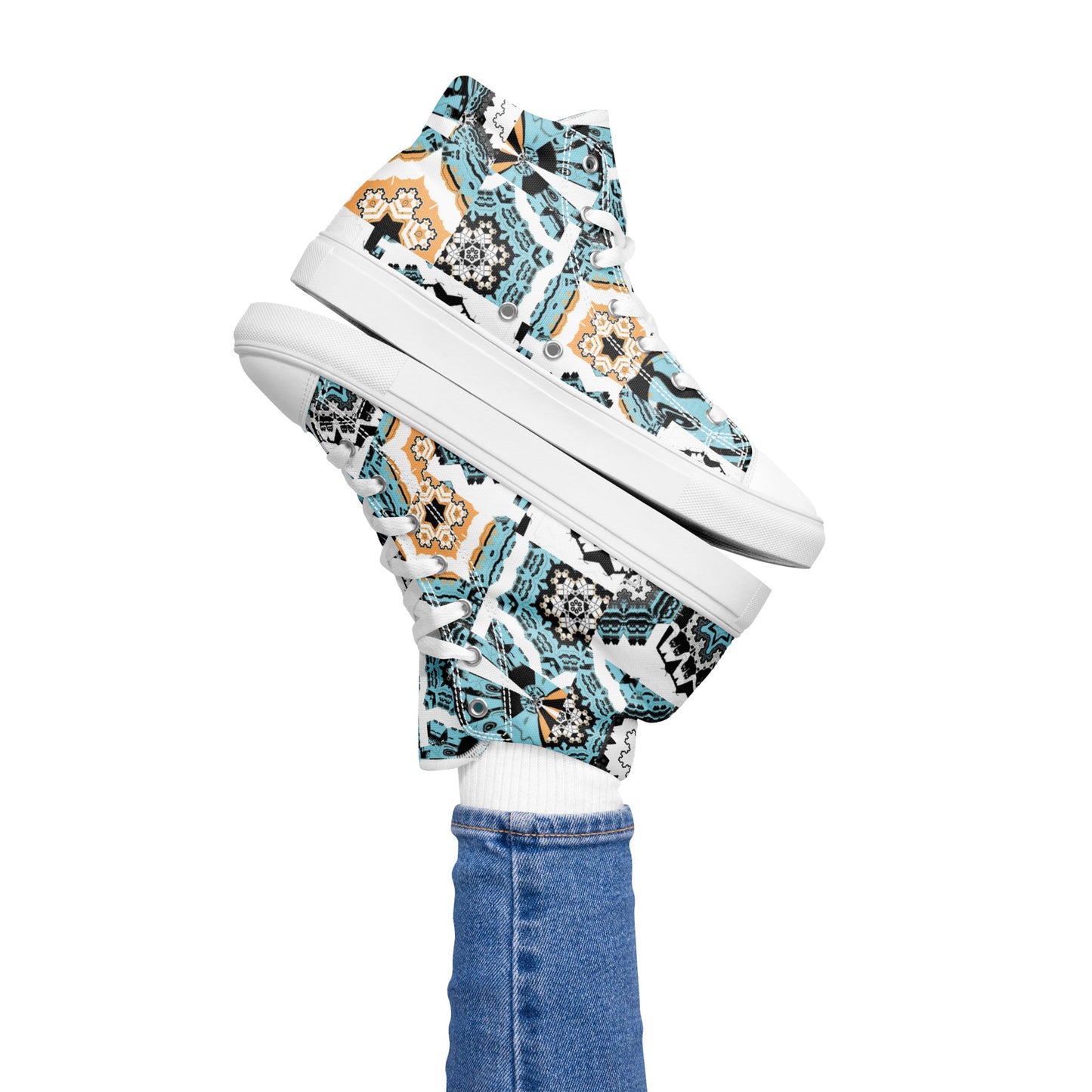 Women’s high top canvas shoes