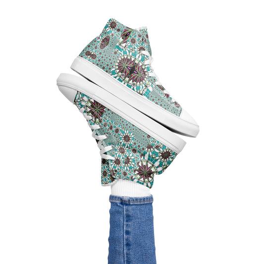 Women’s high top canvas shoes