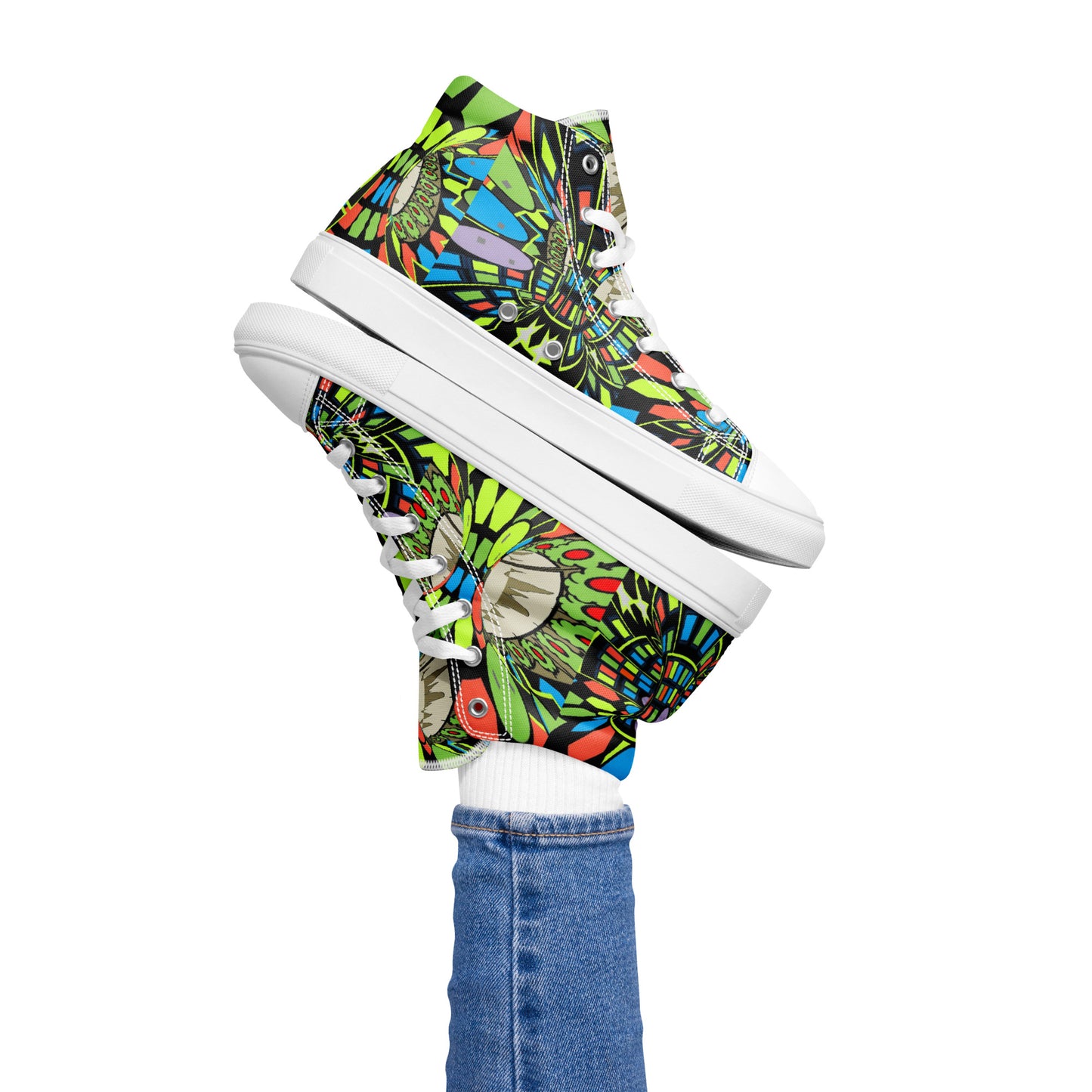 Women’s high top canvas shoes