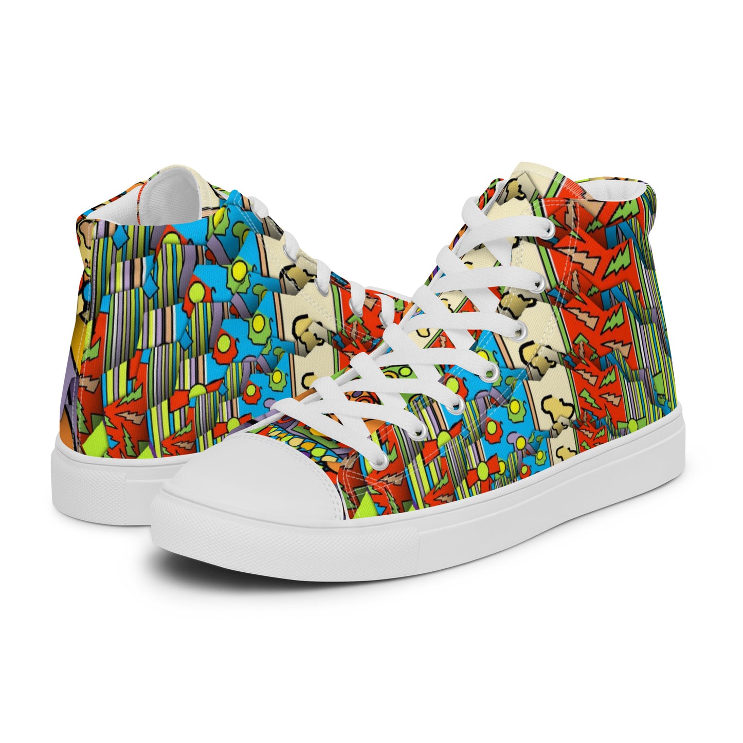 Women’s high top canvas shoes