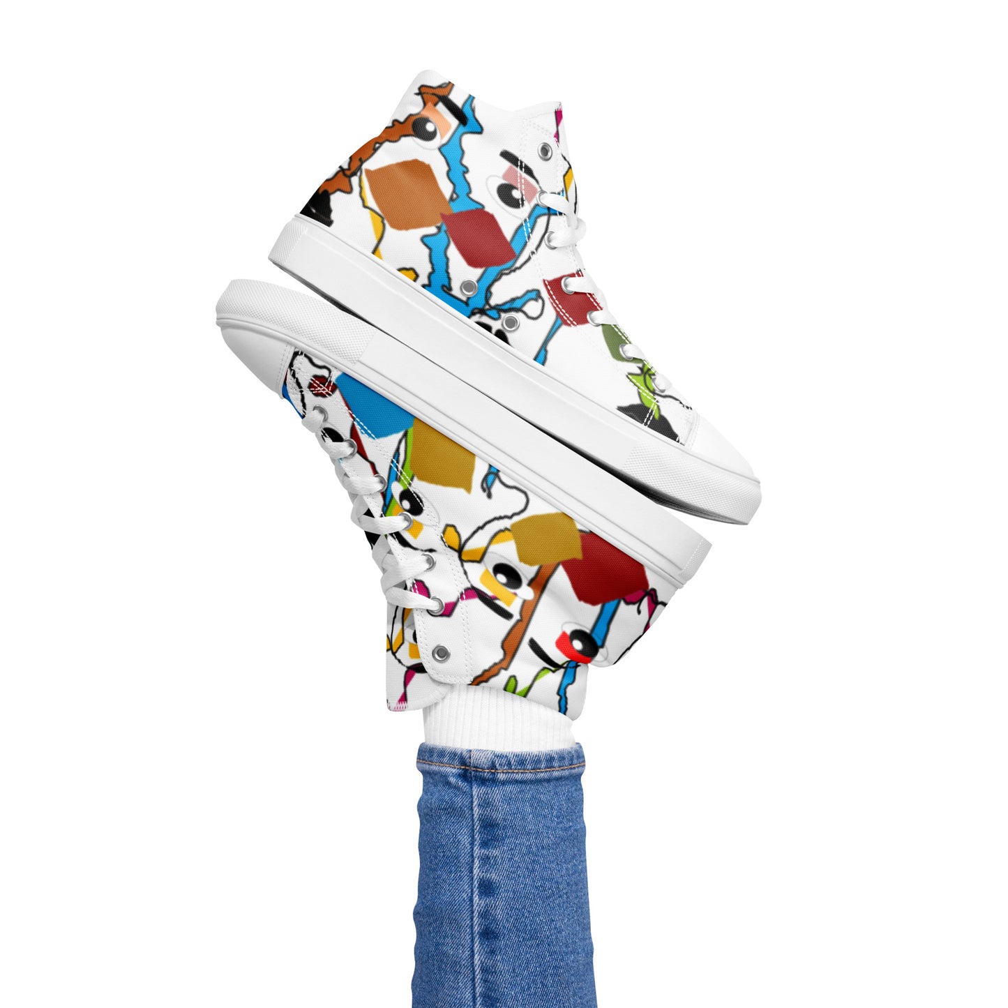 Women’s high top canvas shoes