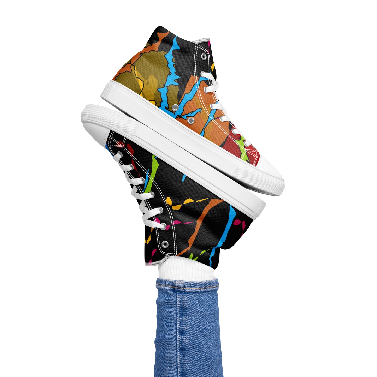 Women’s high top canvas shoes