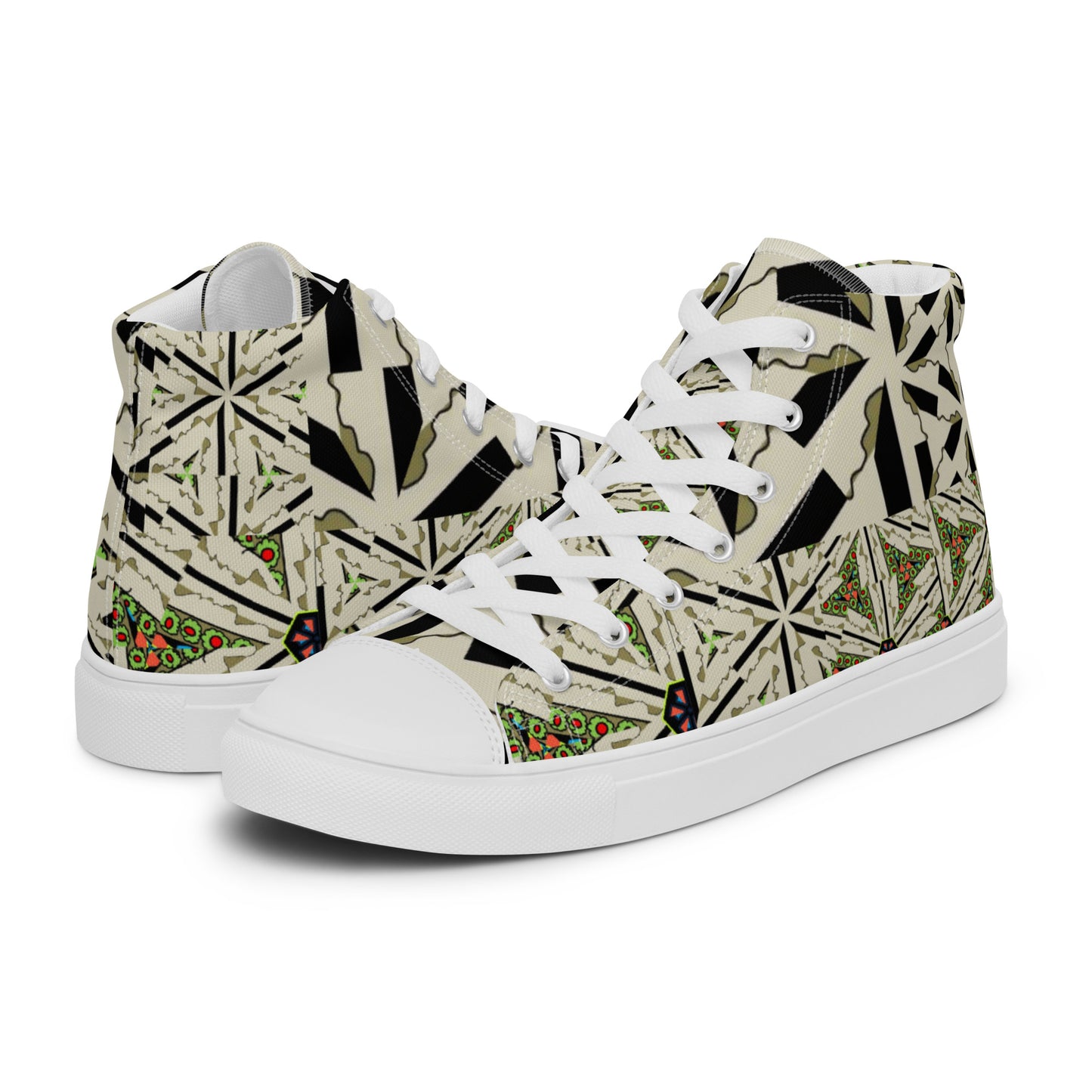 Women’s high top canvas shoes