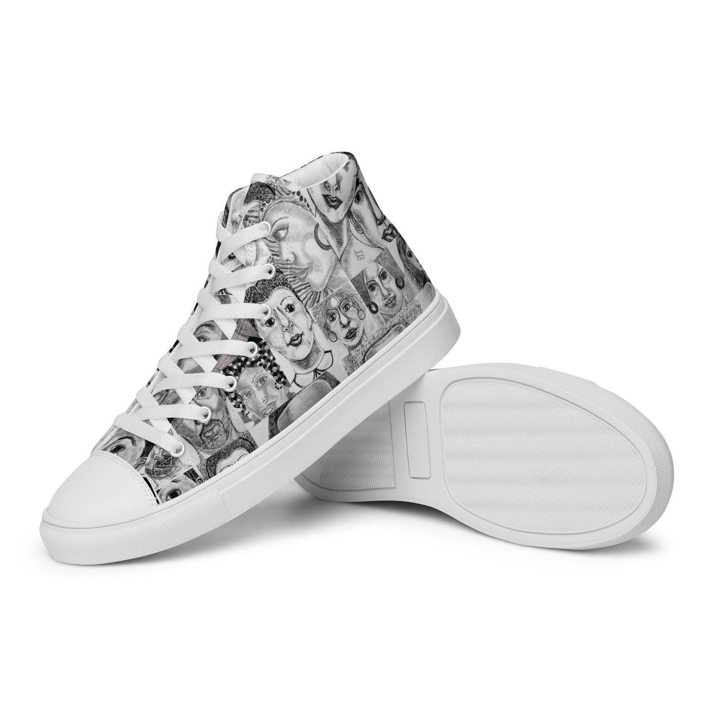 Women’s high top canvas shoes