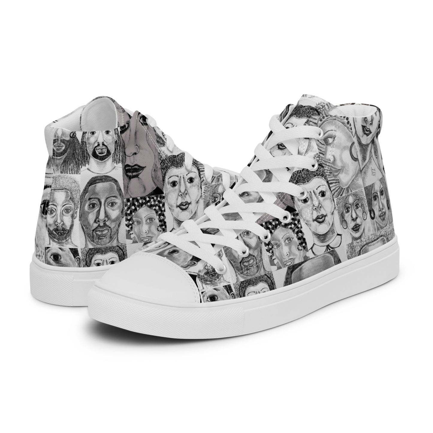 Women’s high top canvas shoes