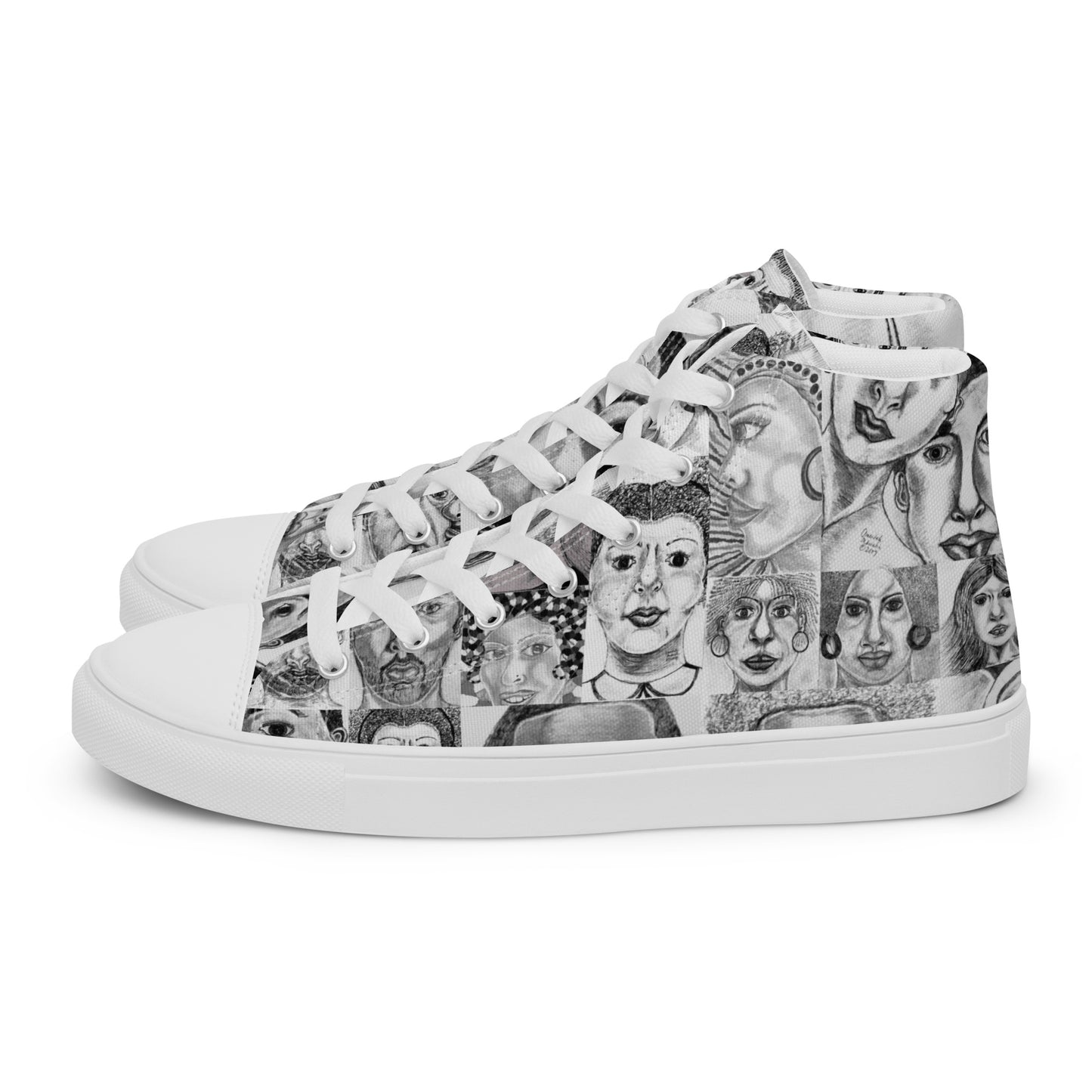 Women’s high top canvas shoes