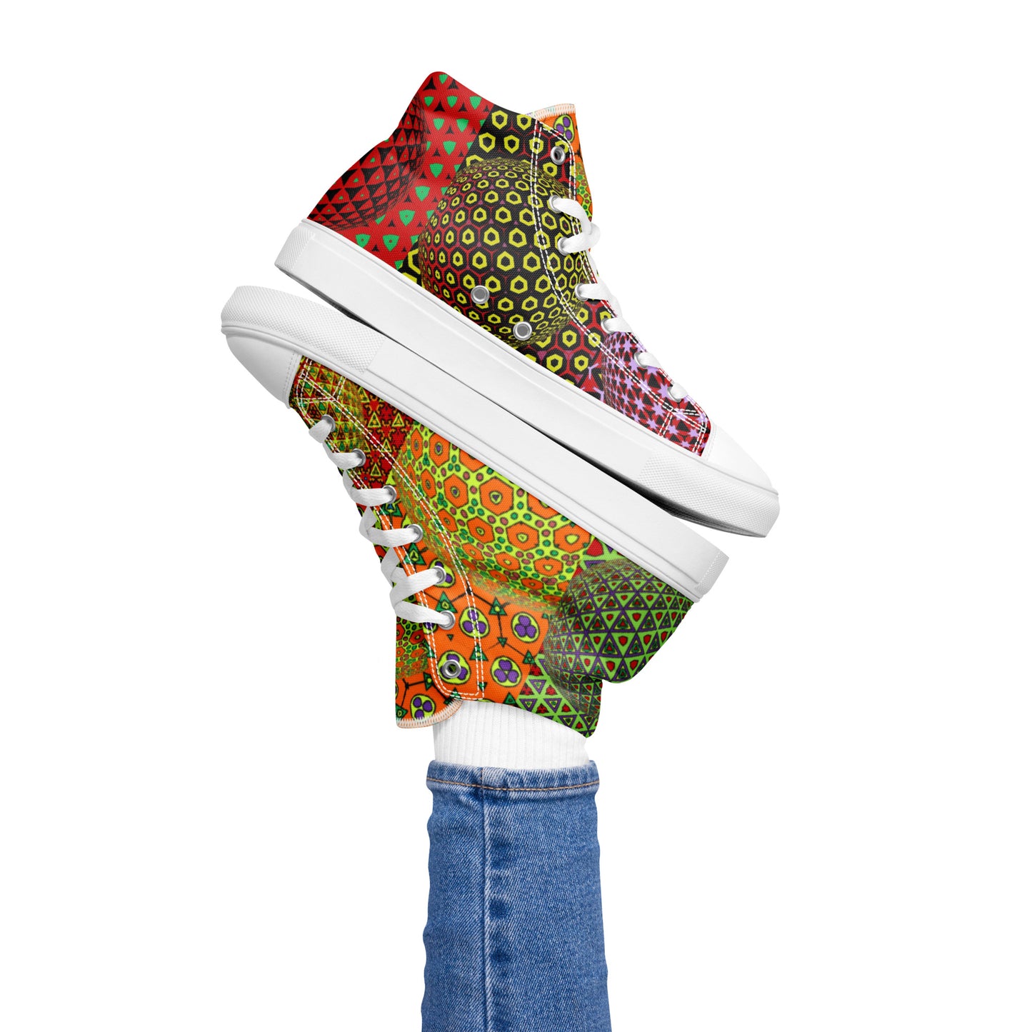 Women’s high top canvas shoes