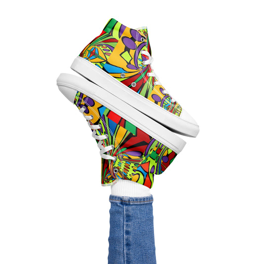 Women’s high top canvas shoes