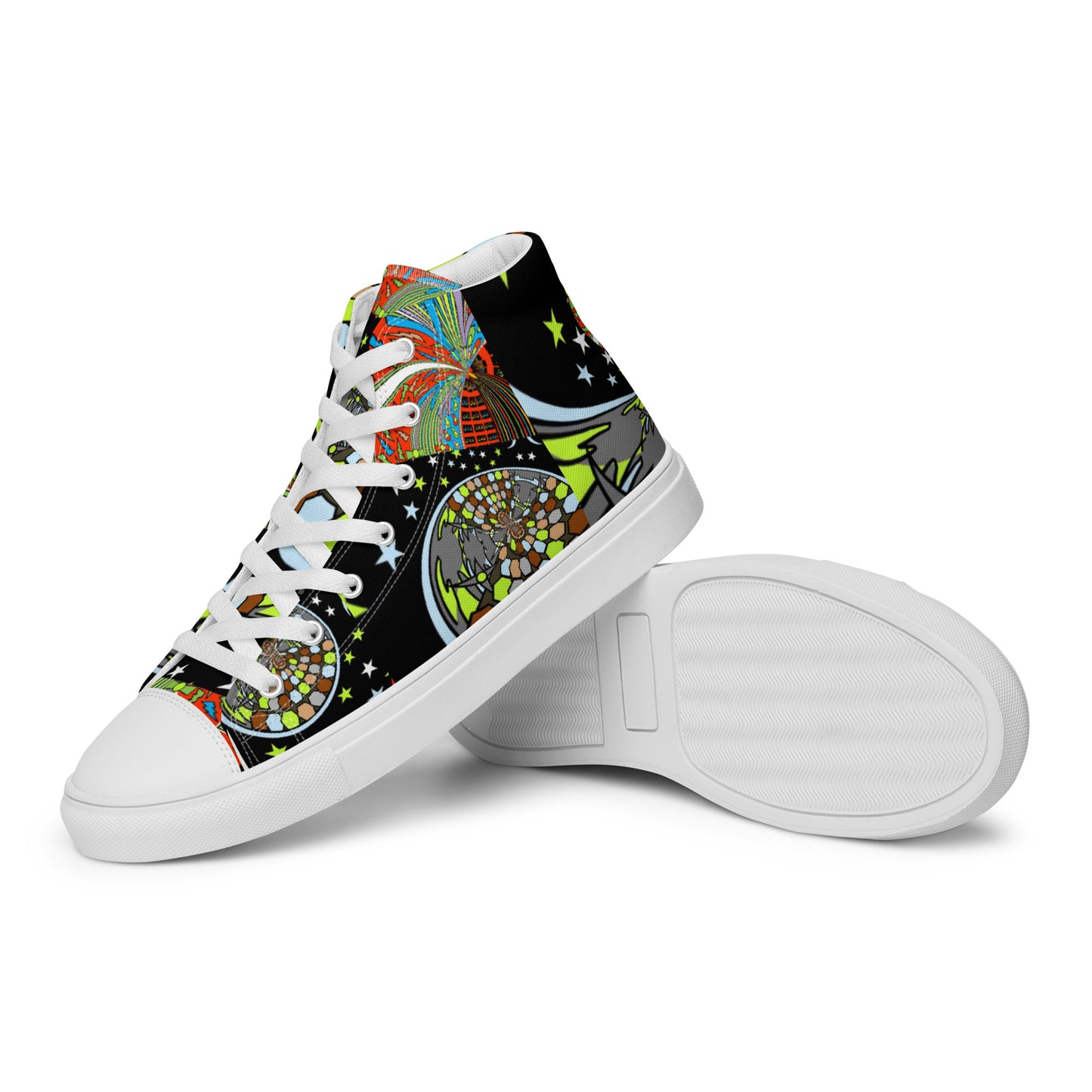 Women’s high top canvas shoes