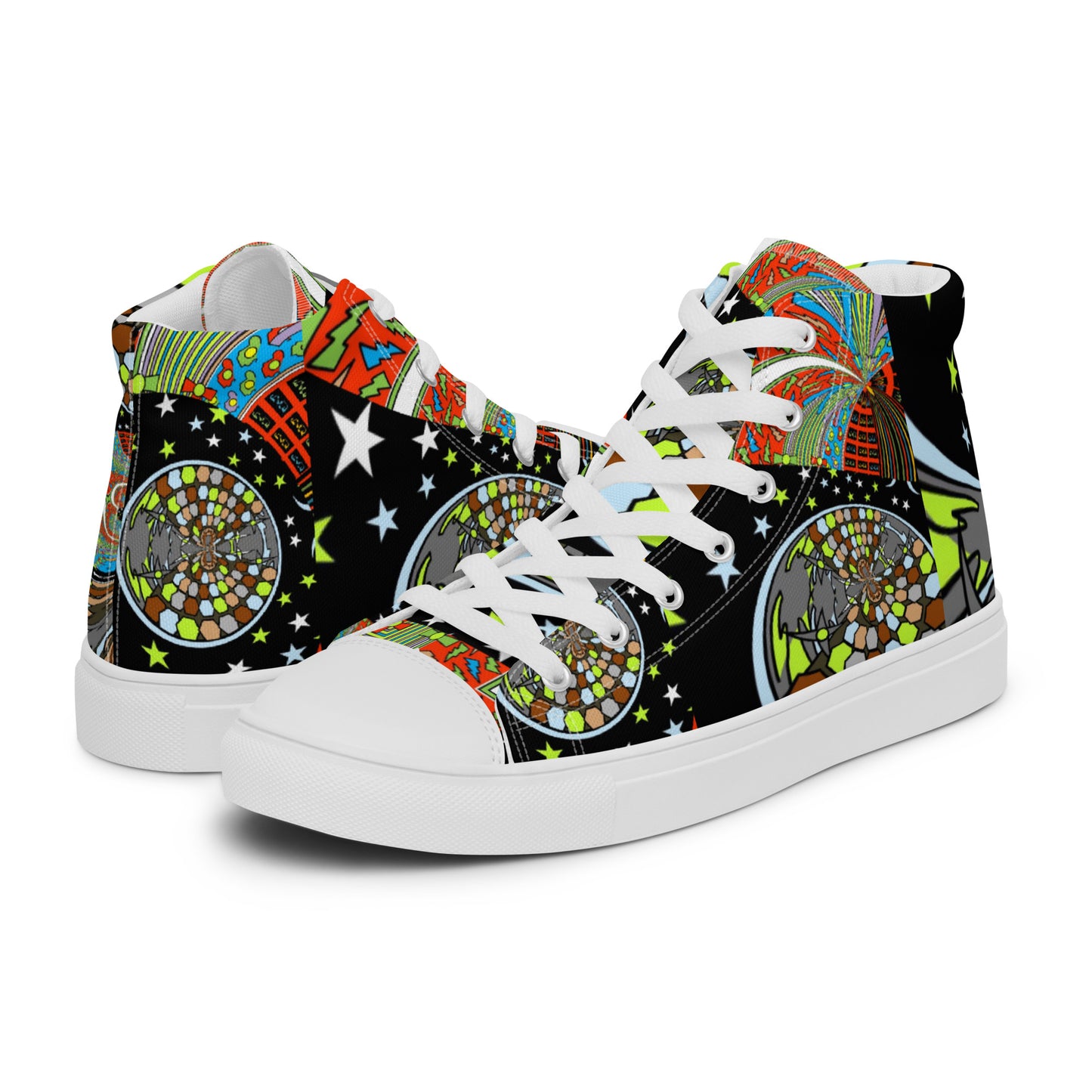 Women’s high top canvas shoes