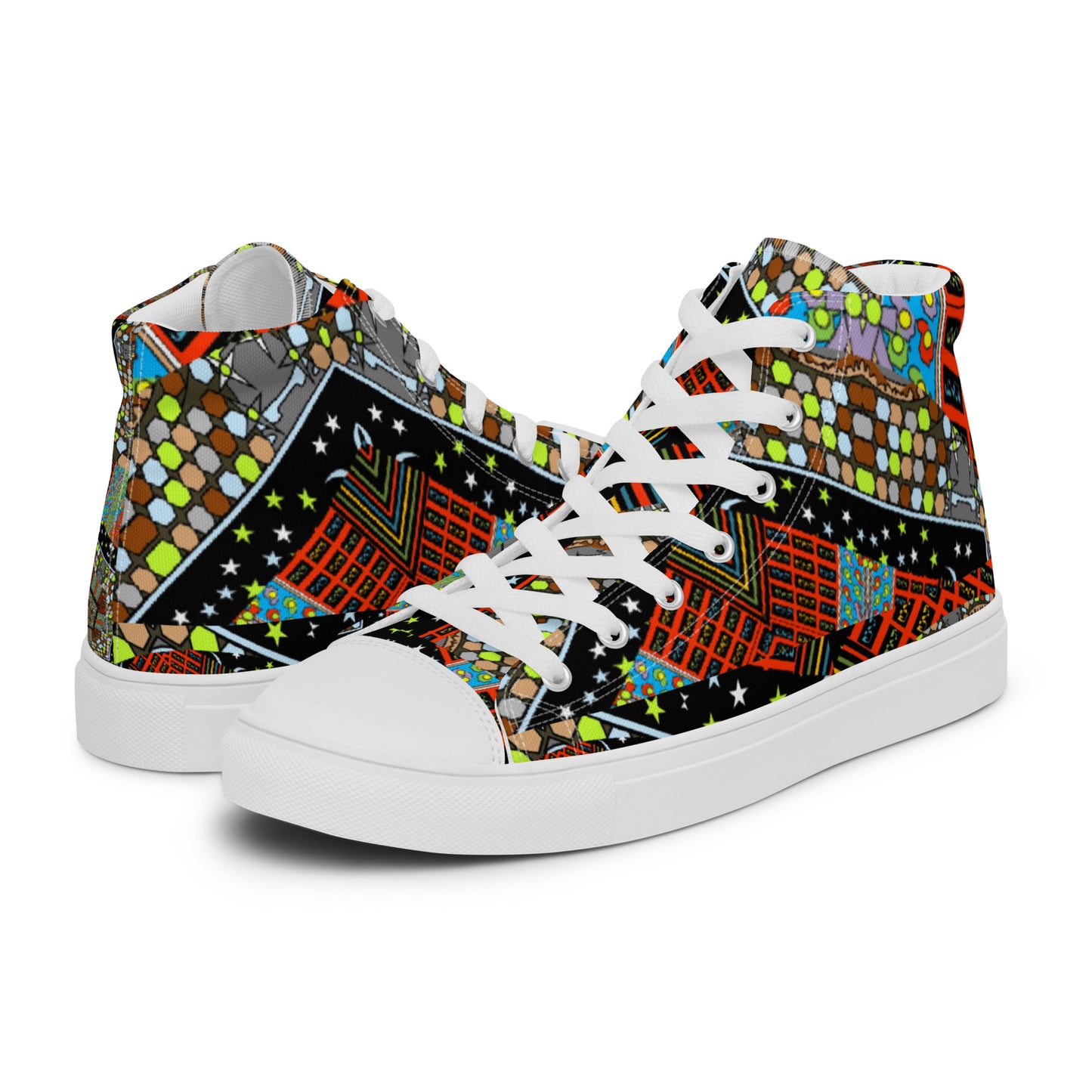 Women’s high top canvas shoes